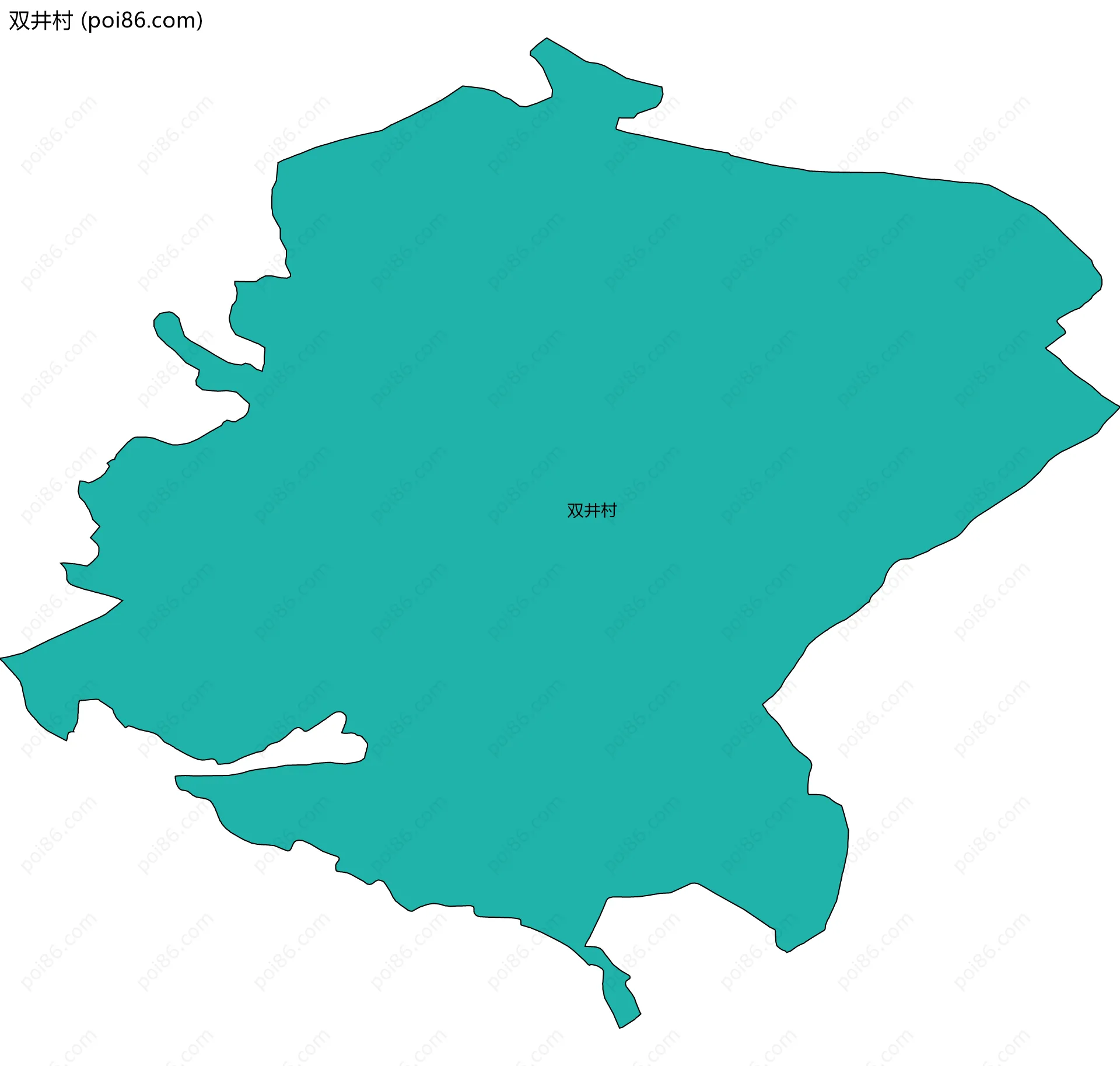 双井村边界地图