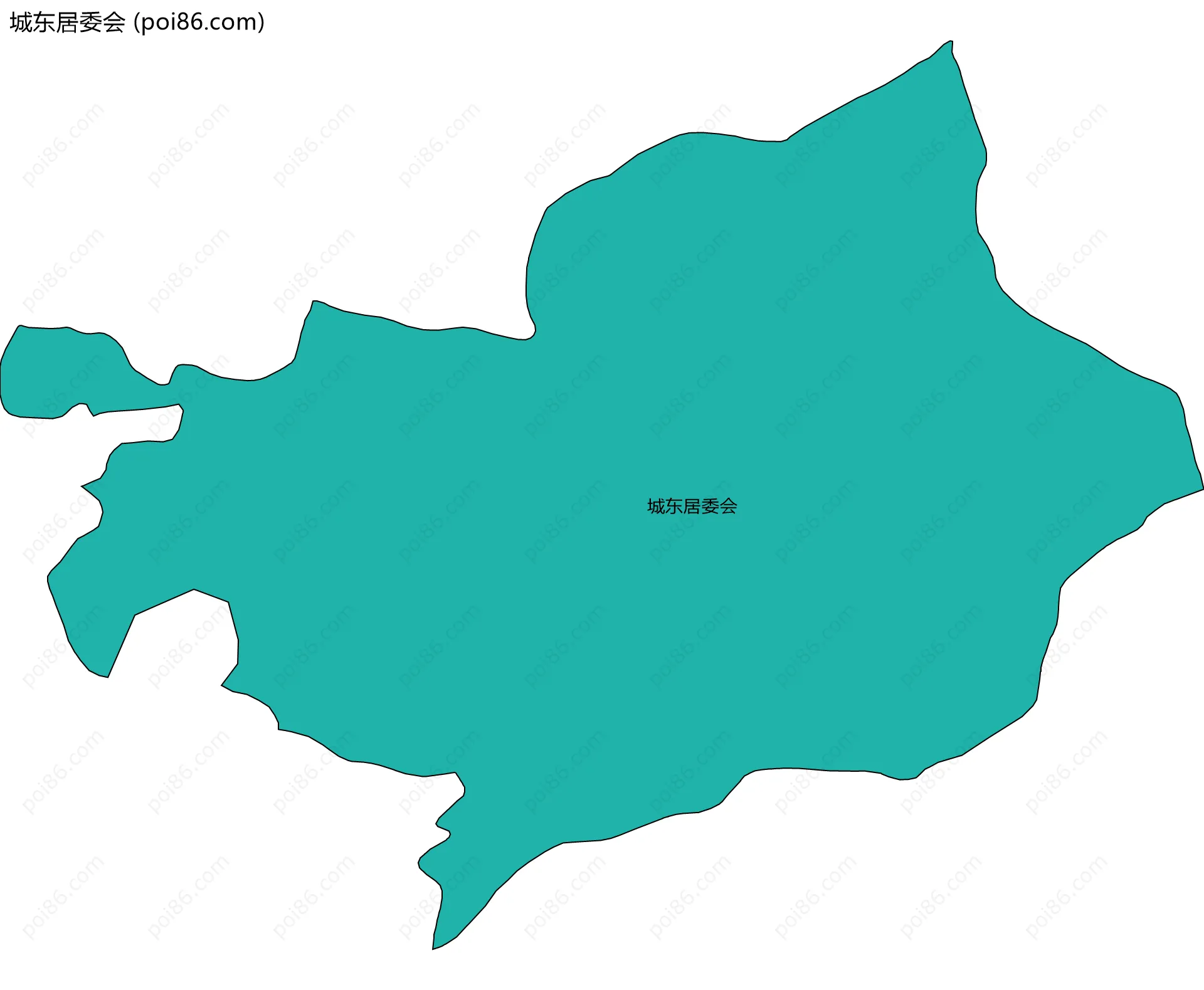 城东居委会边界地图