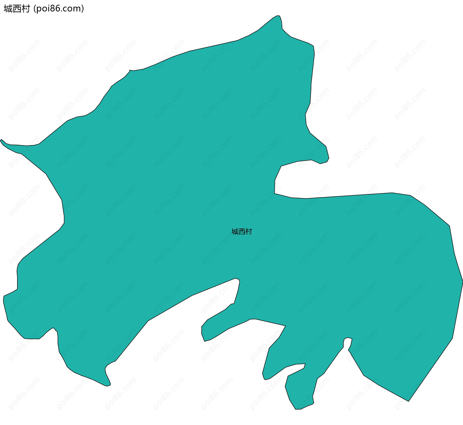 城西村边界地图