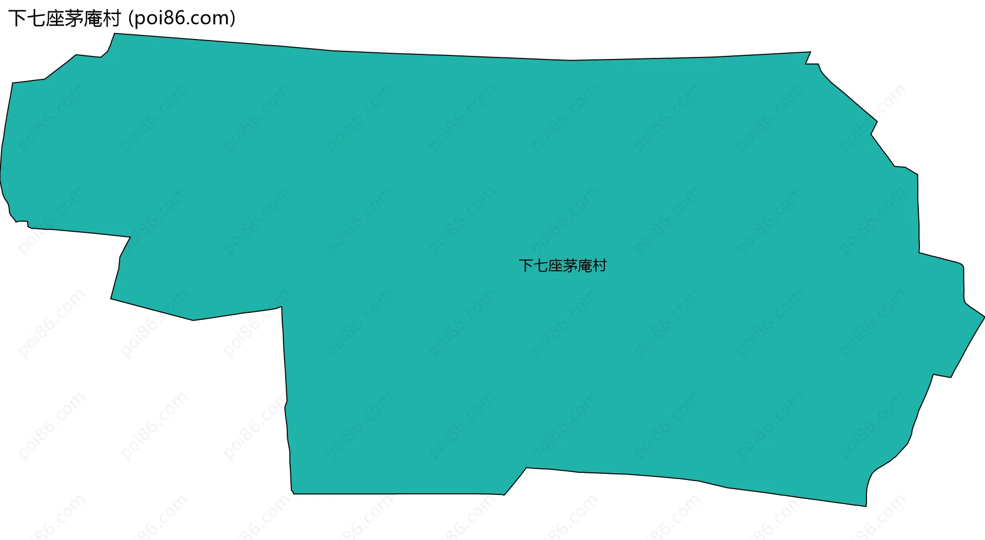 下七座茅庵村边界地图