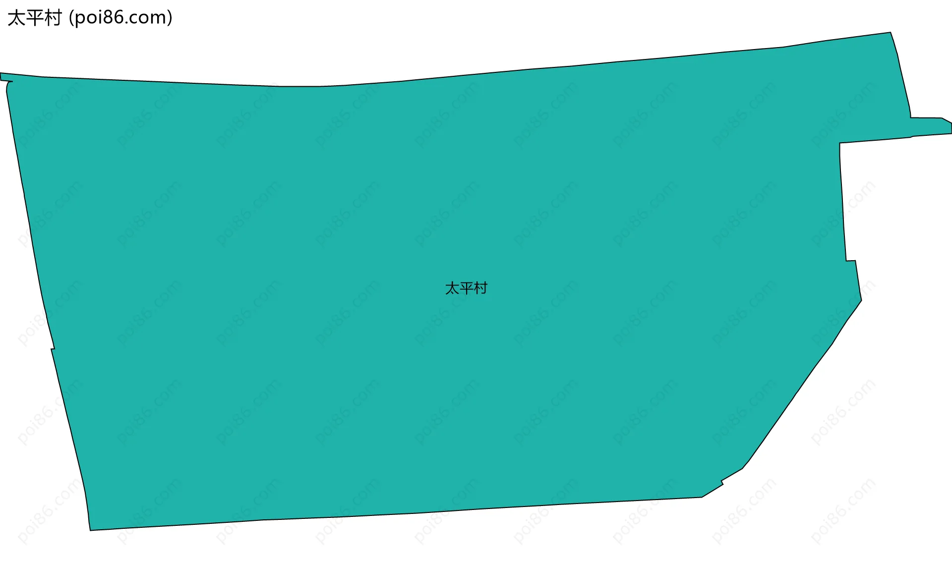 太平村边界地图