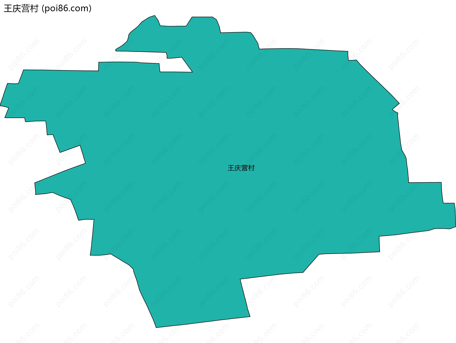 王庆营村边界地图