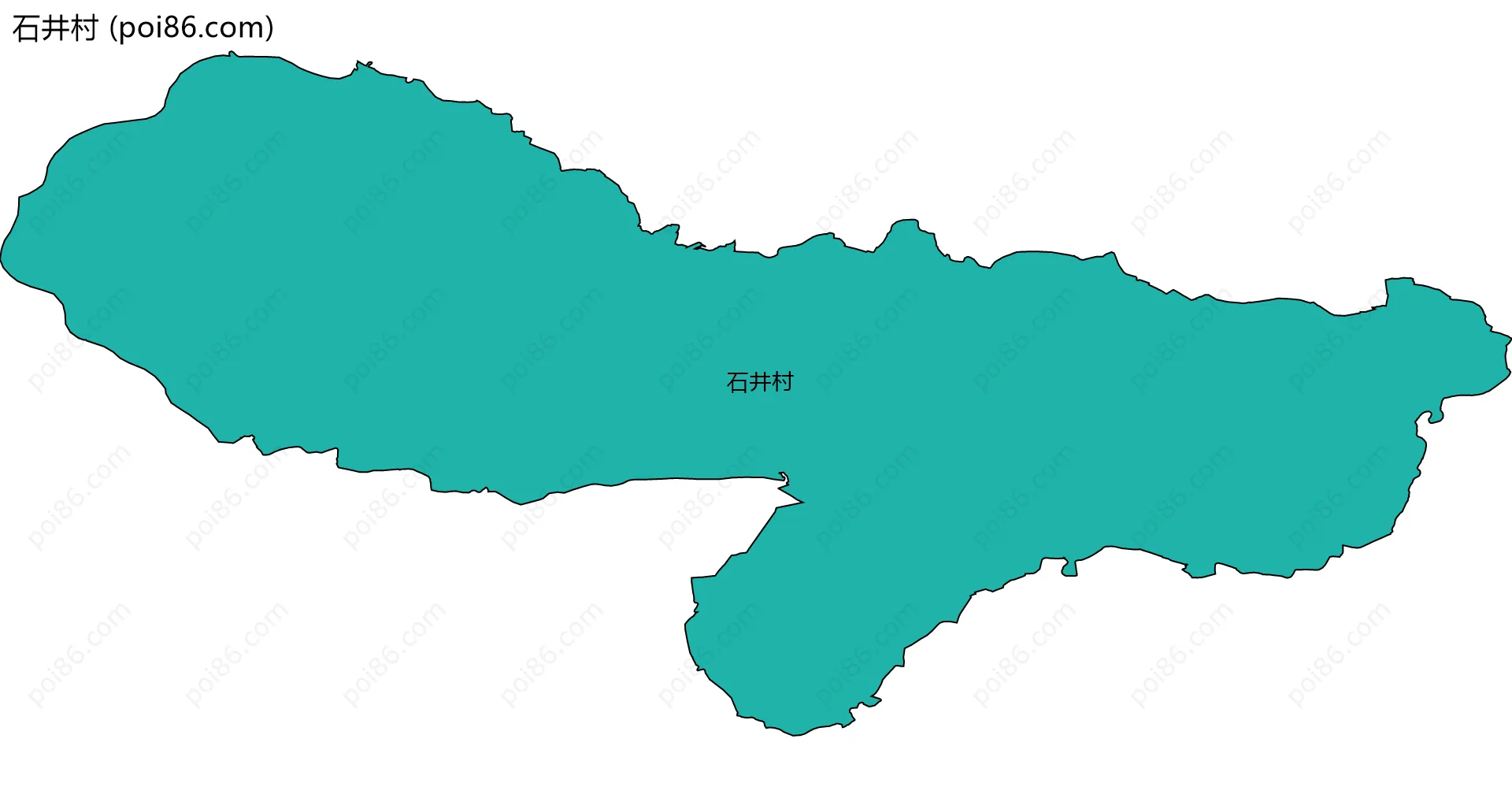石井村边界地图