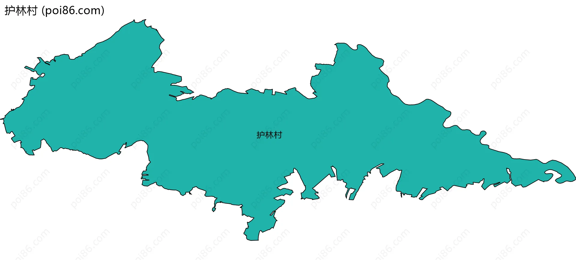 护林村边界地图