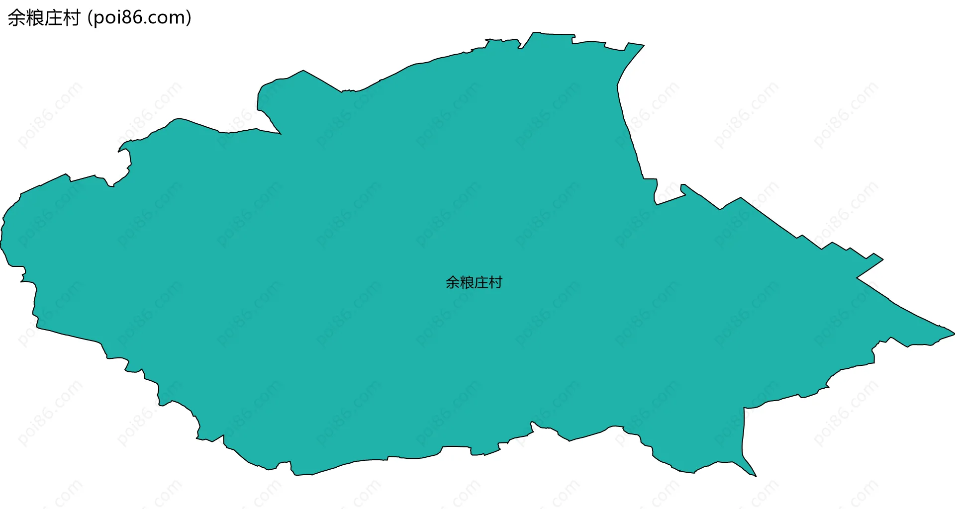 余粮庄村边界地图