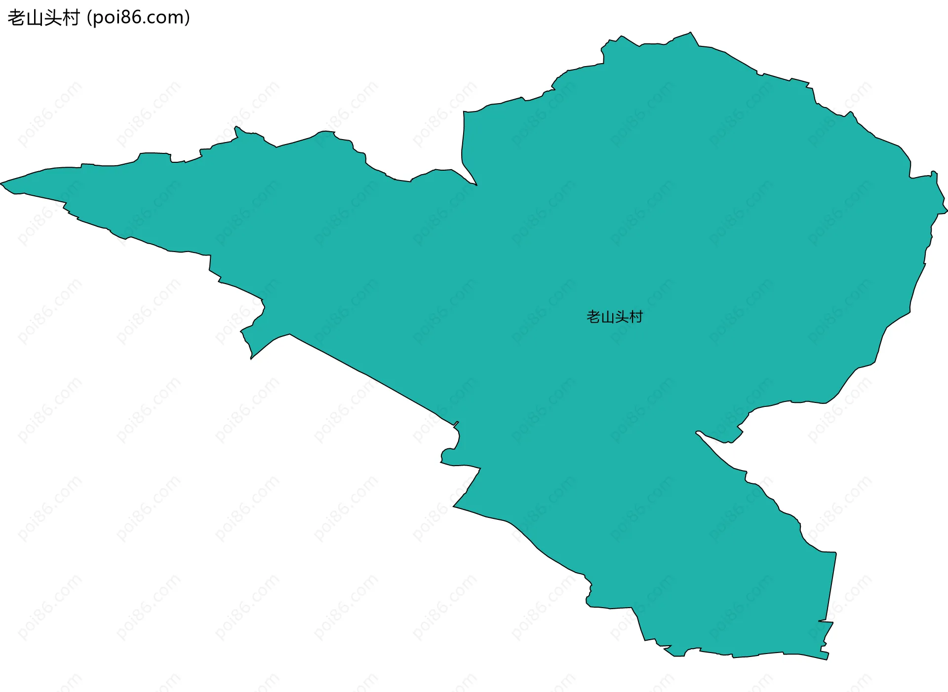 老山头村边界地图