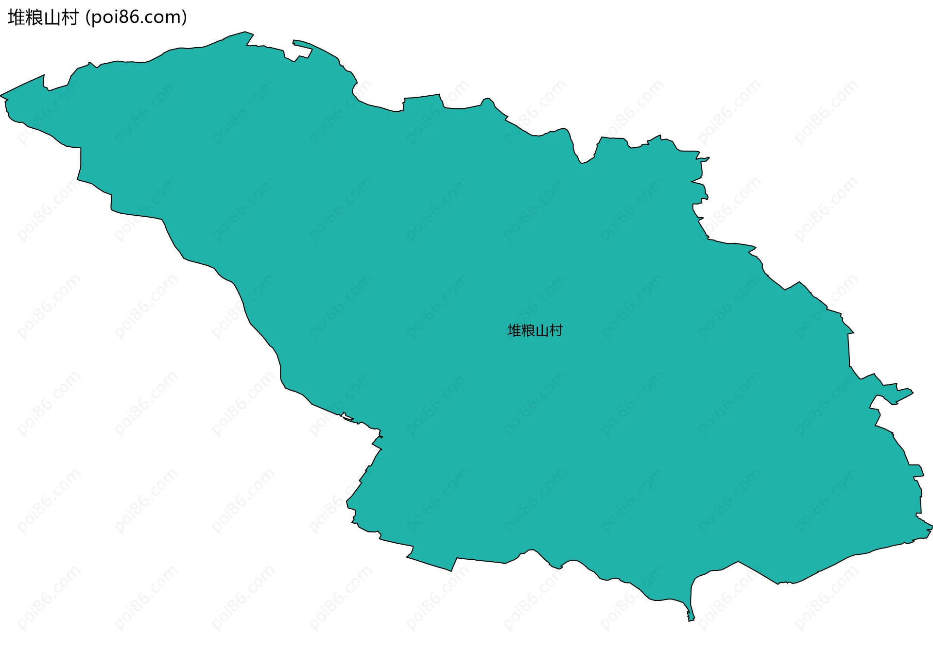 堆粮山村边界地图