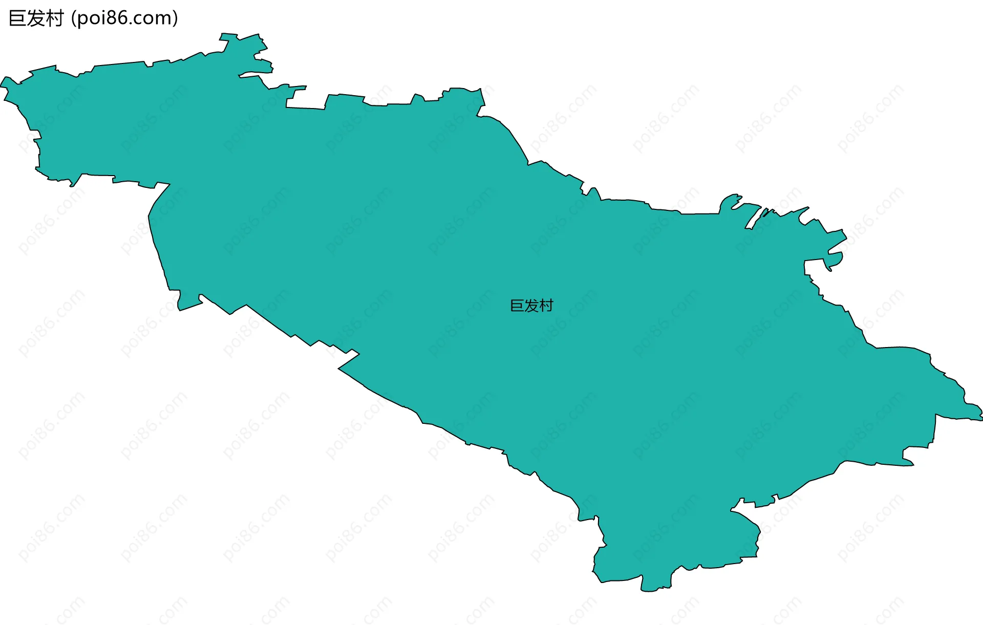 巨发村边界地图