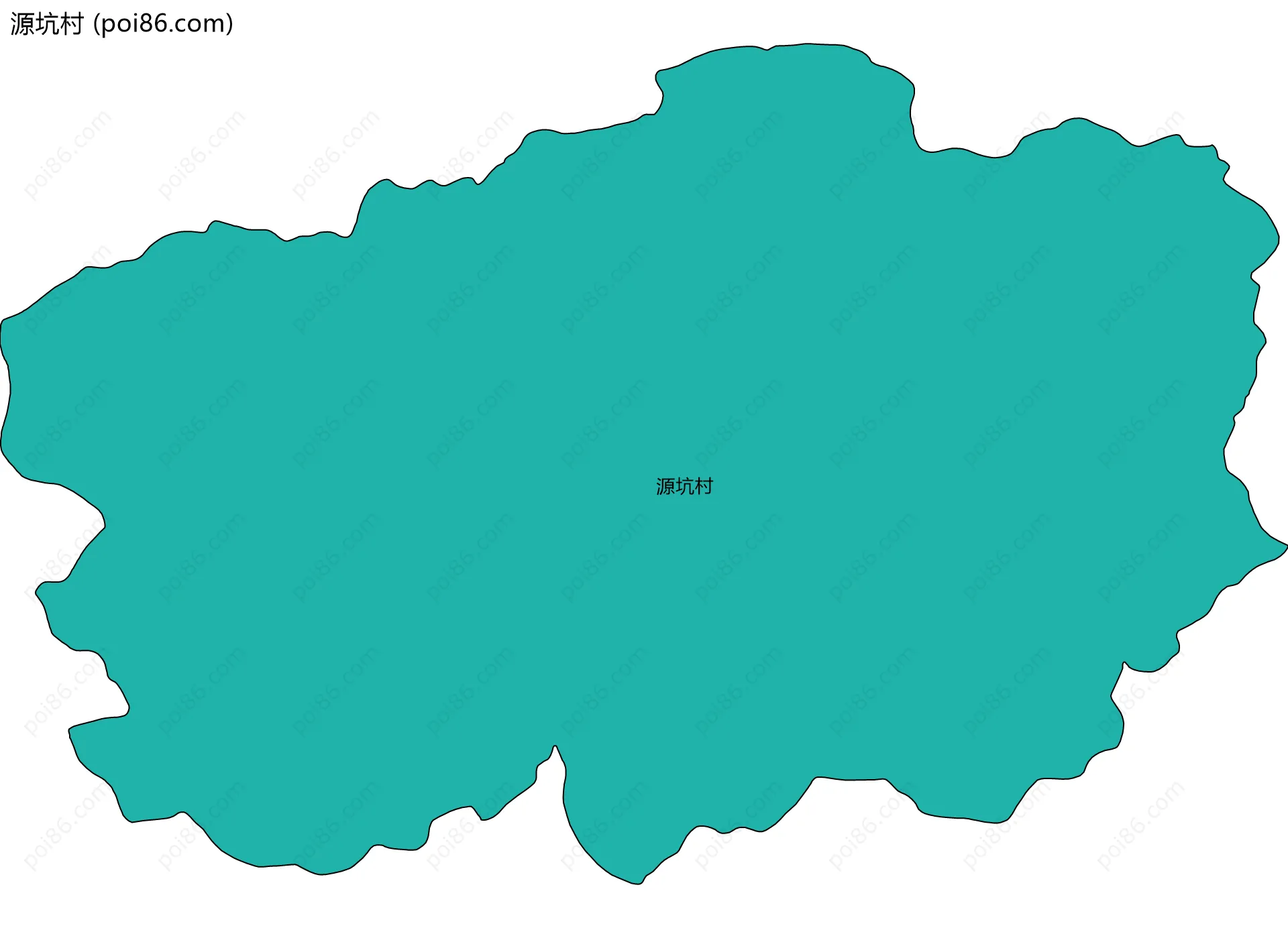源坑村边界地图