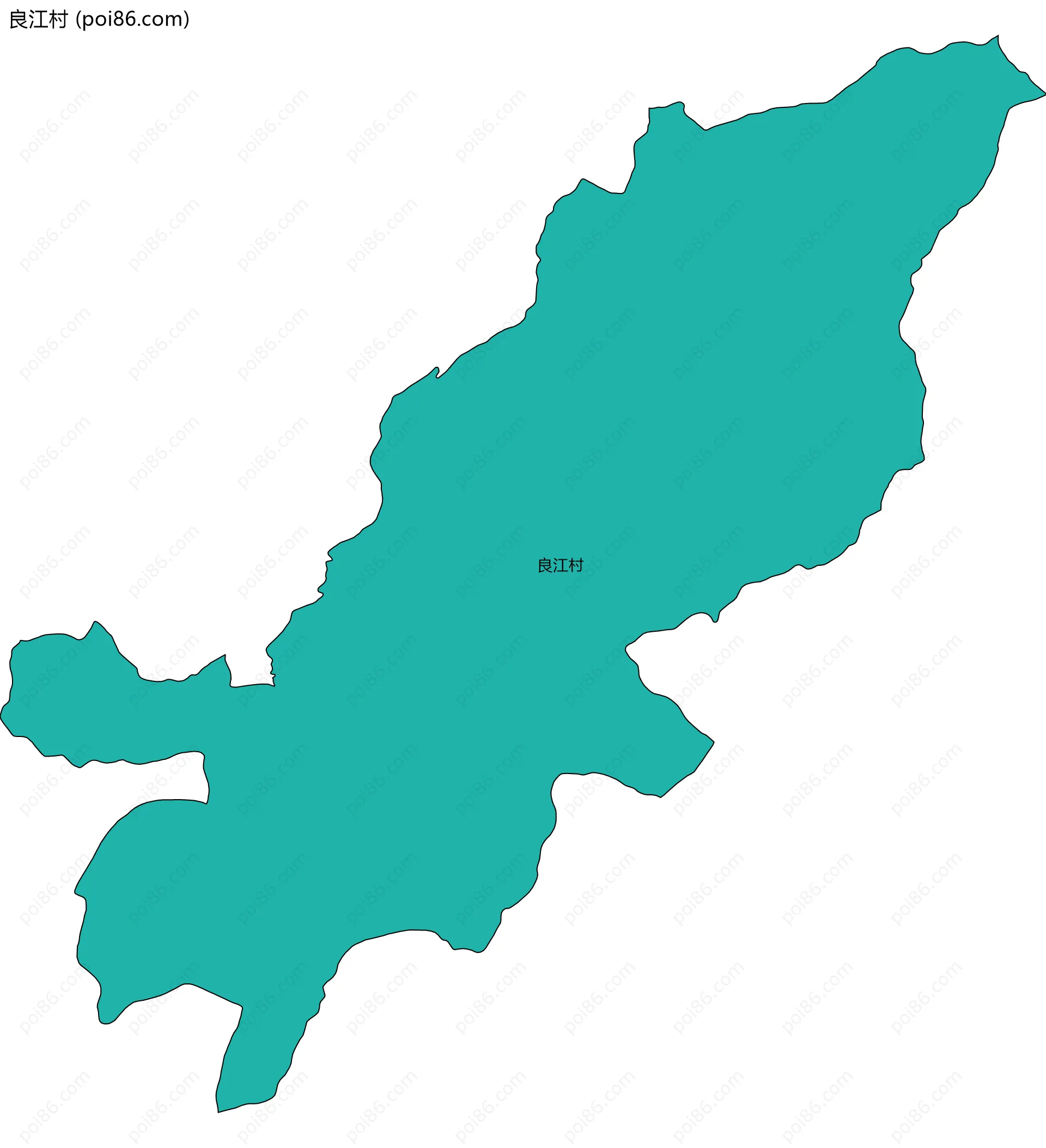 良江村边界地图