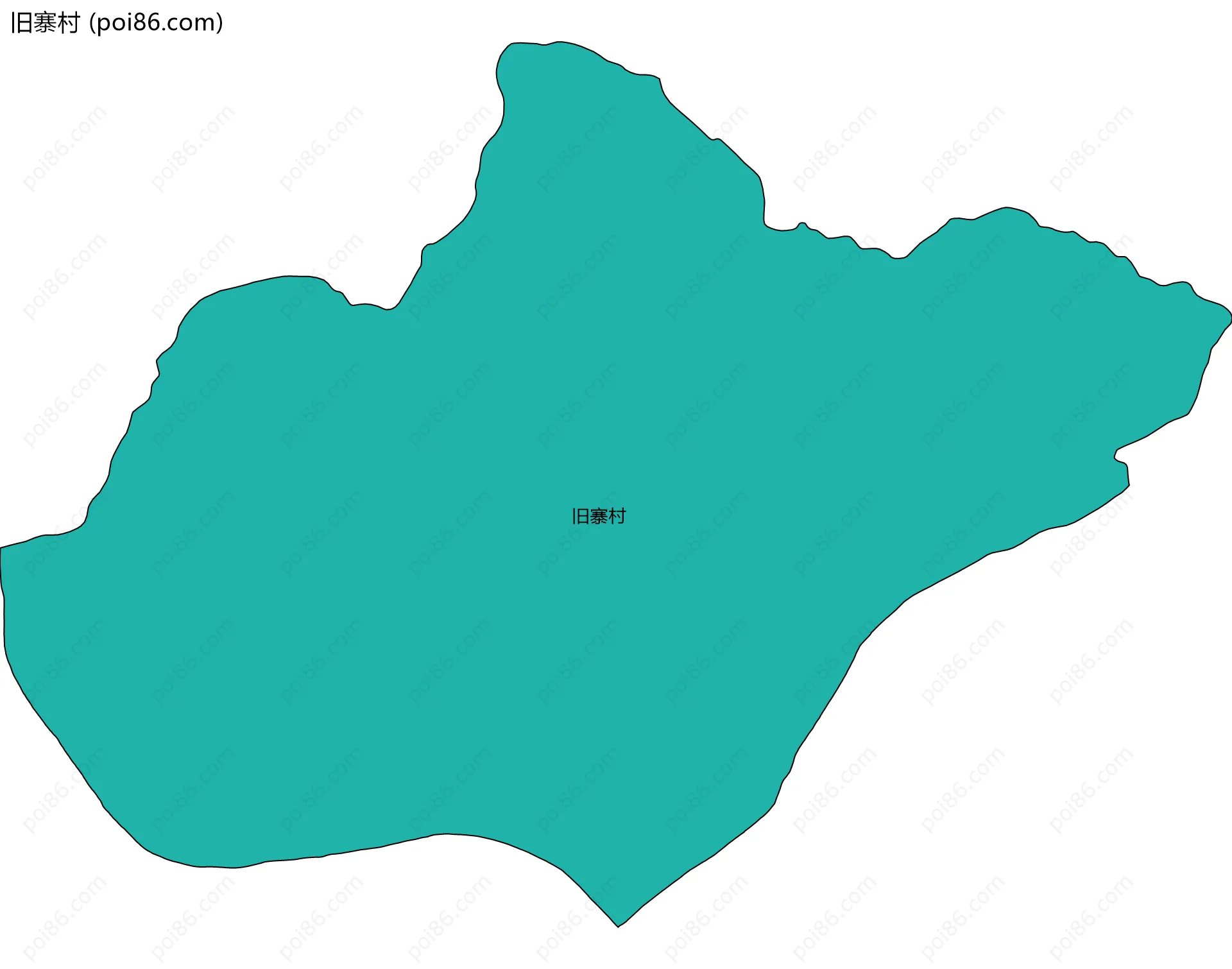 旧寨村边界地图