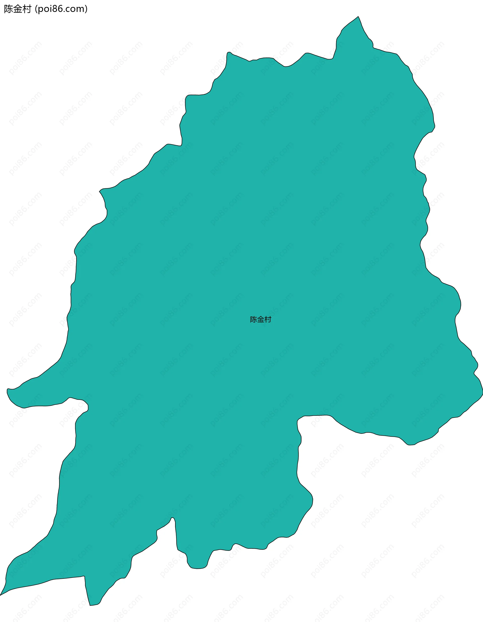 陈金村边界地图