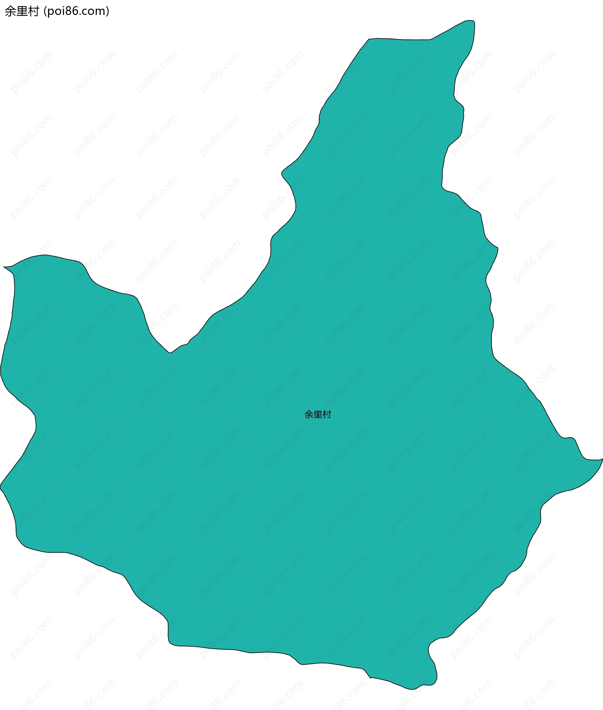 余里村边界地图