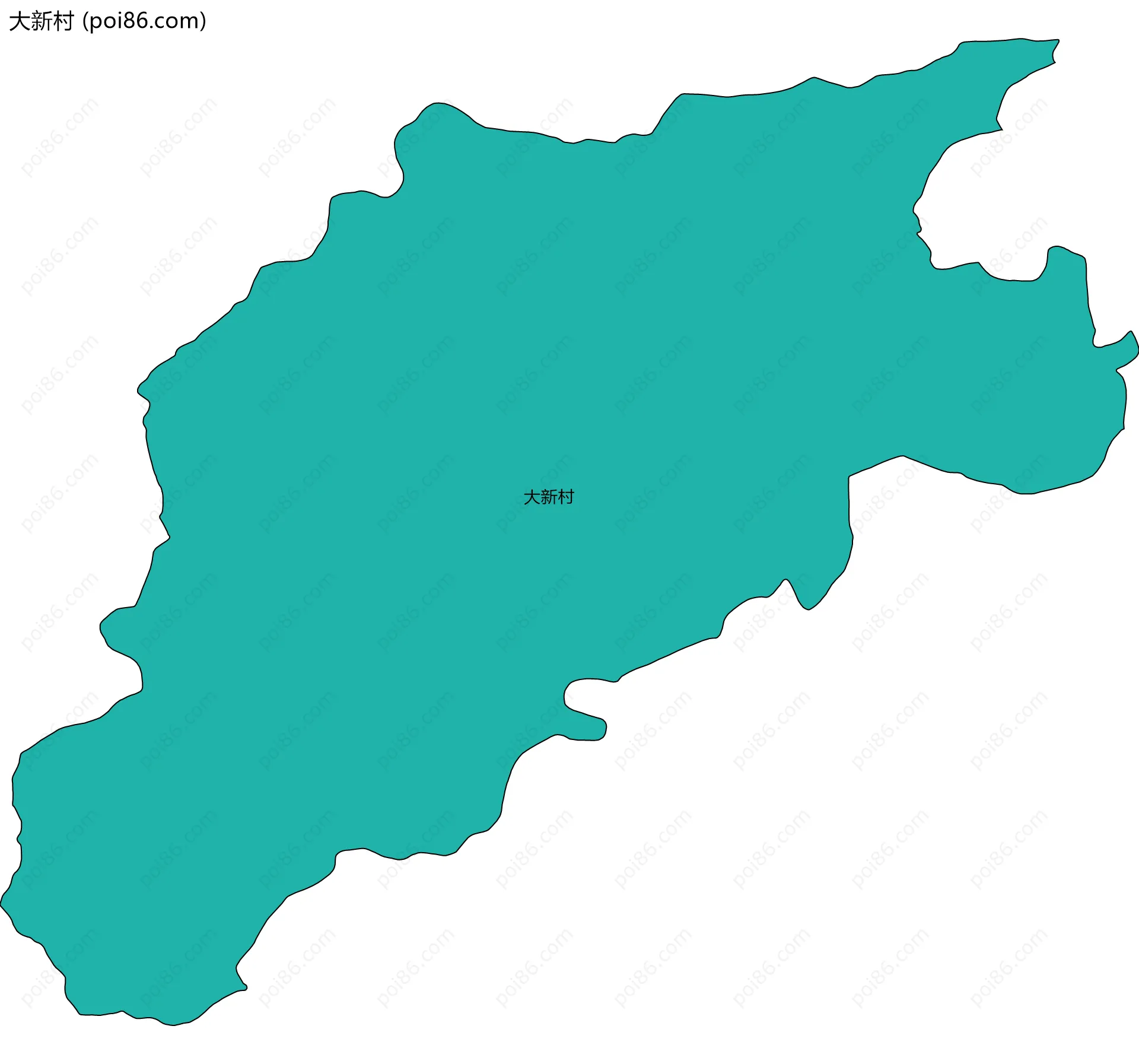 大新村边界地图
