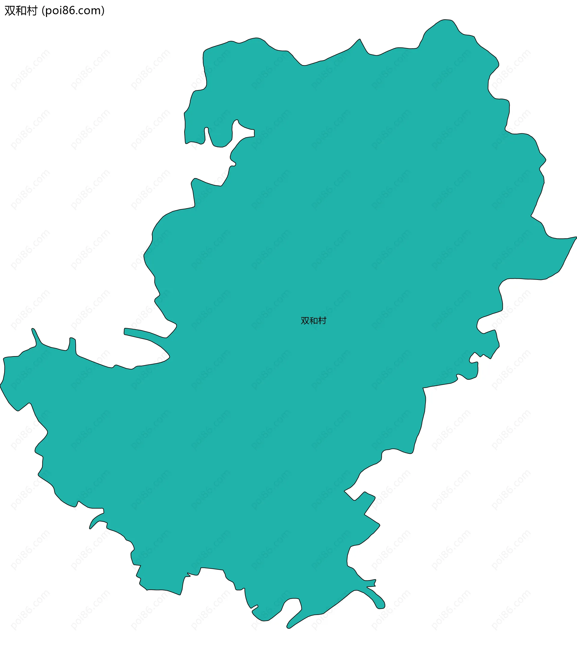 双和村边界地图
