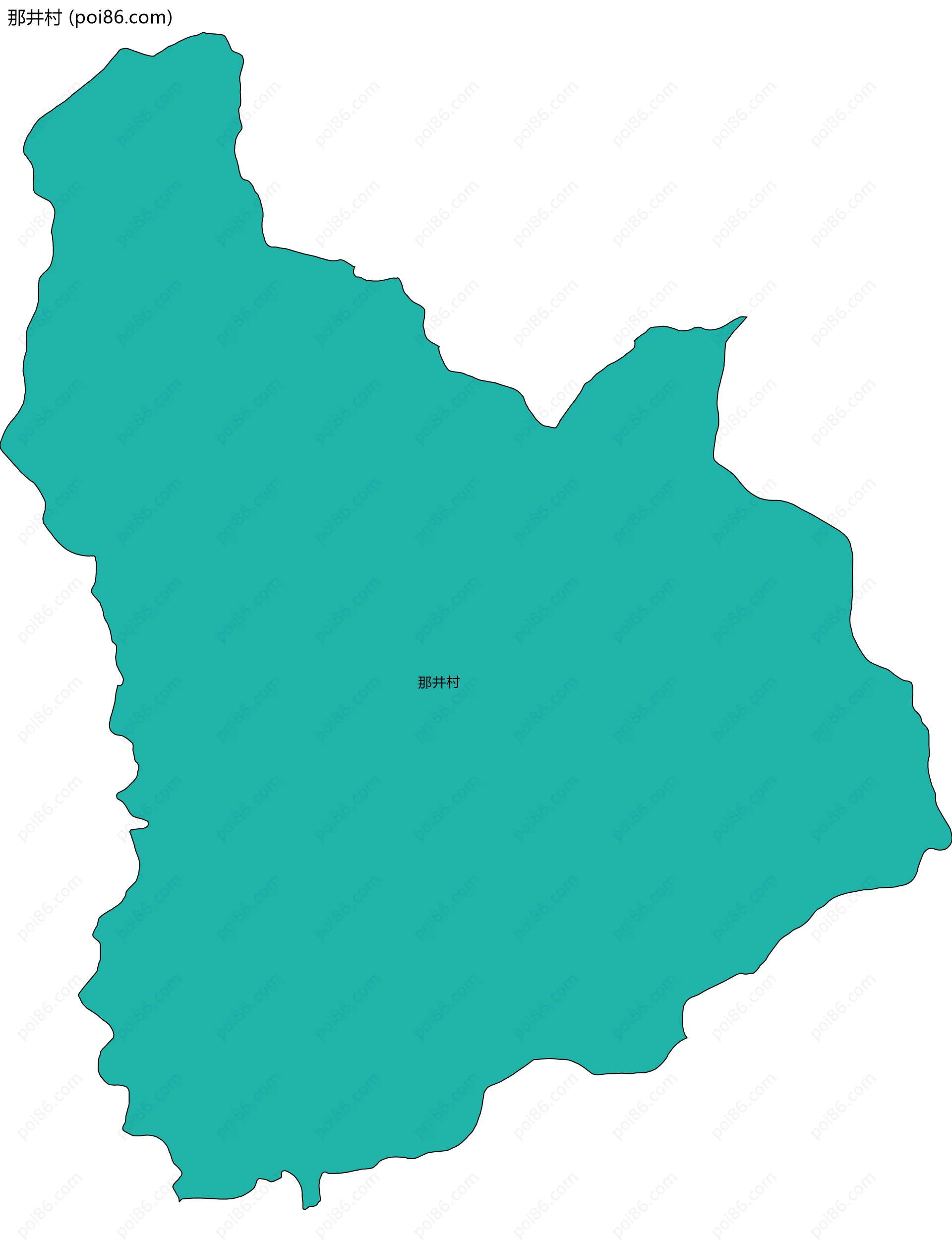 那井村边界地图