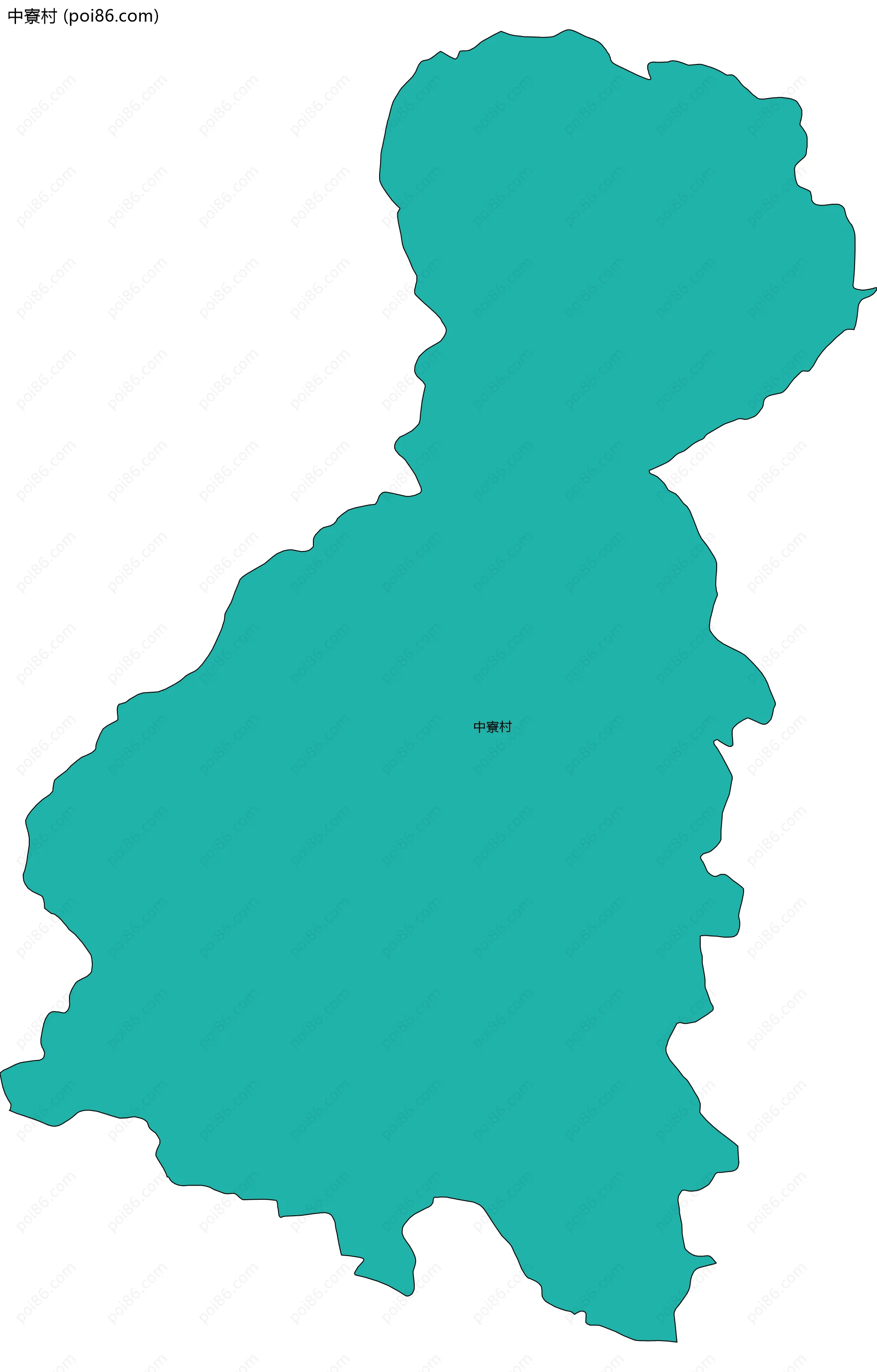 中寮村边界地图