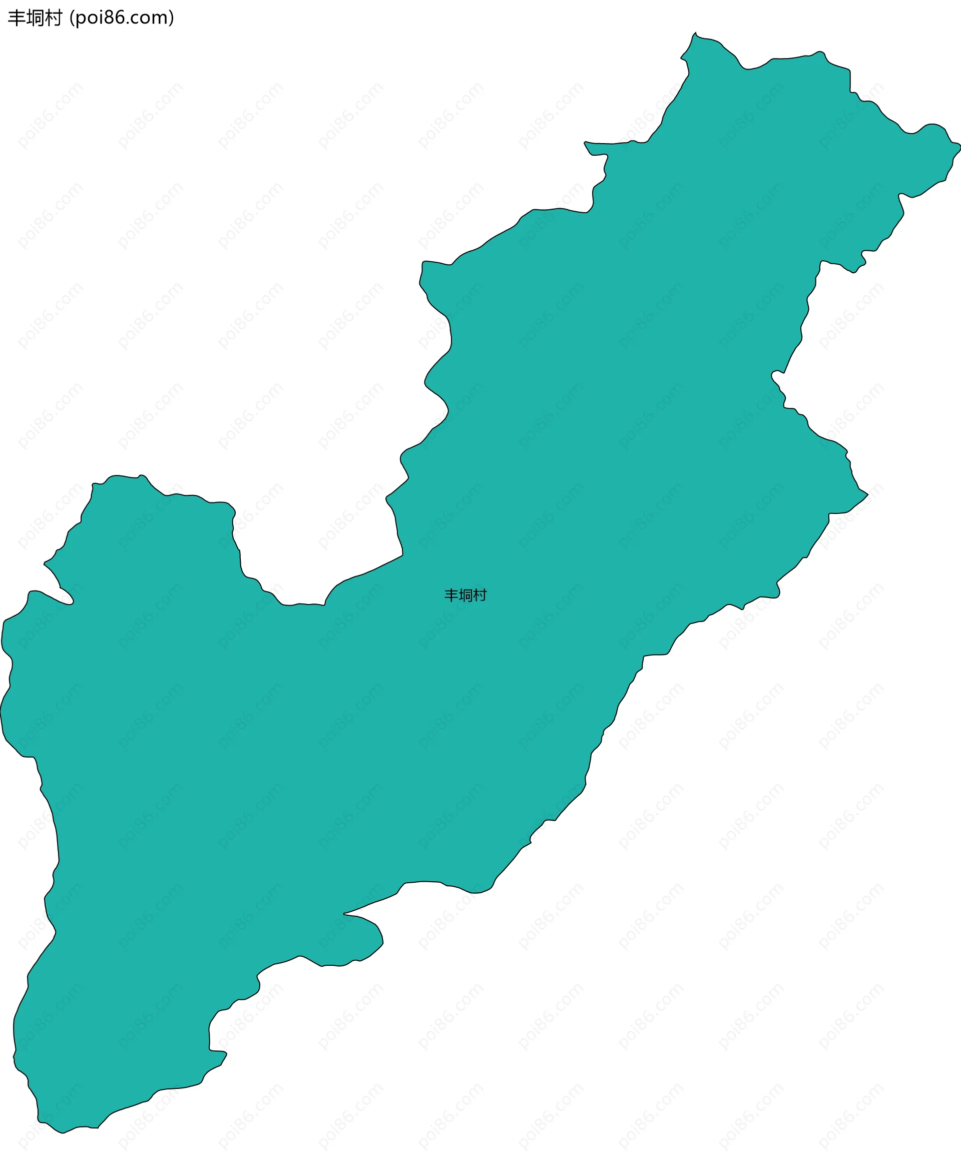 丰垌村边界地图