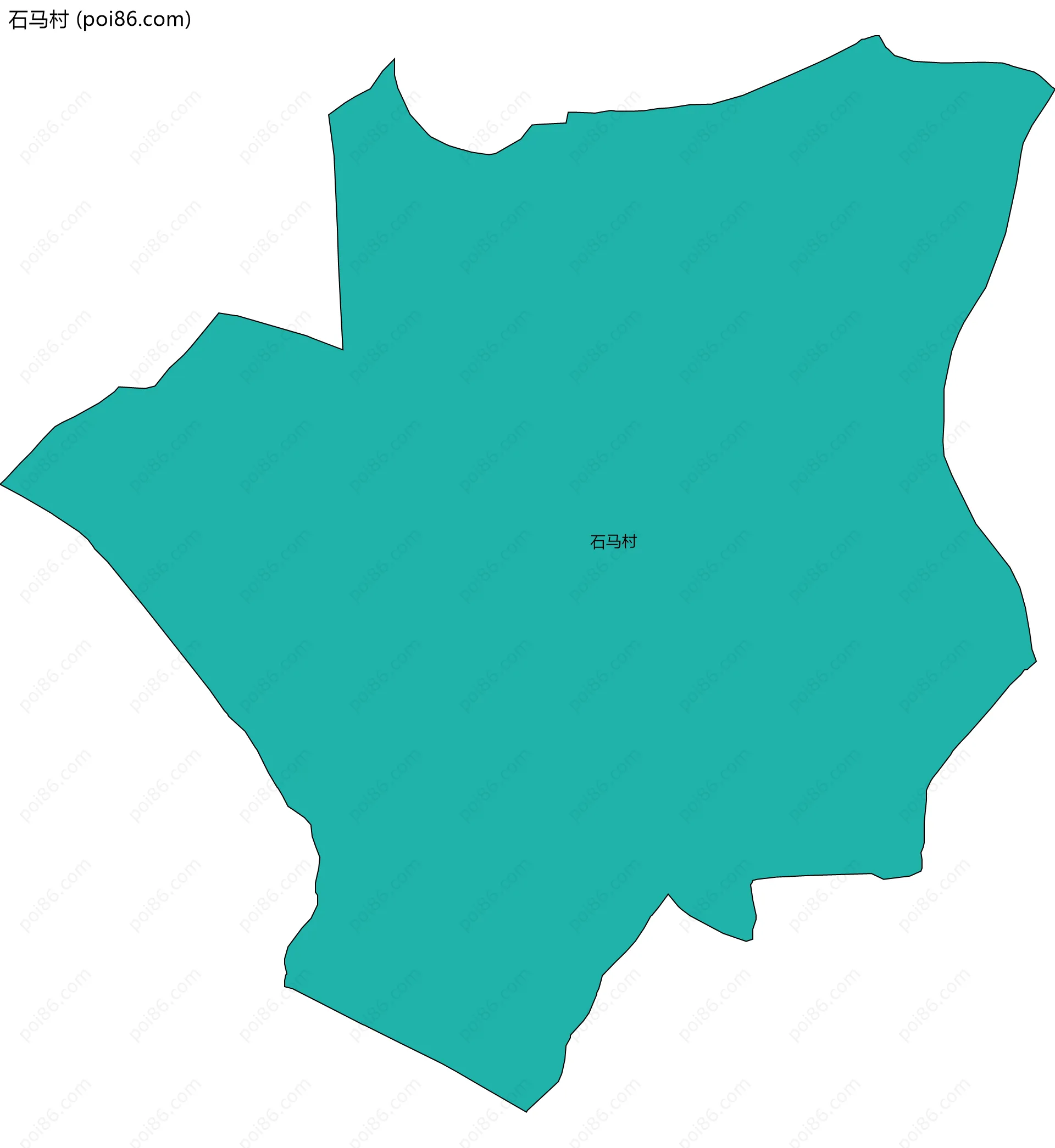 石马村边界地图