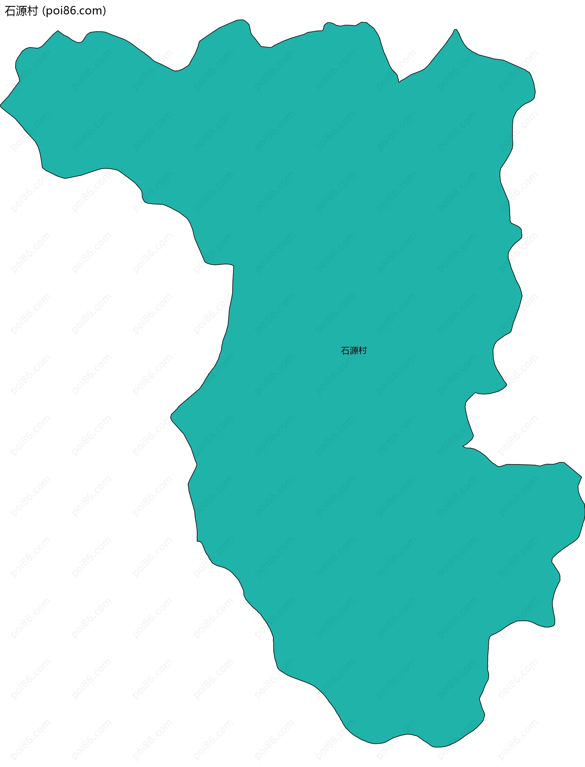 石源村边界地图