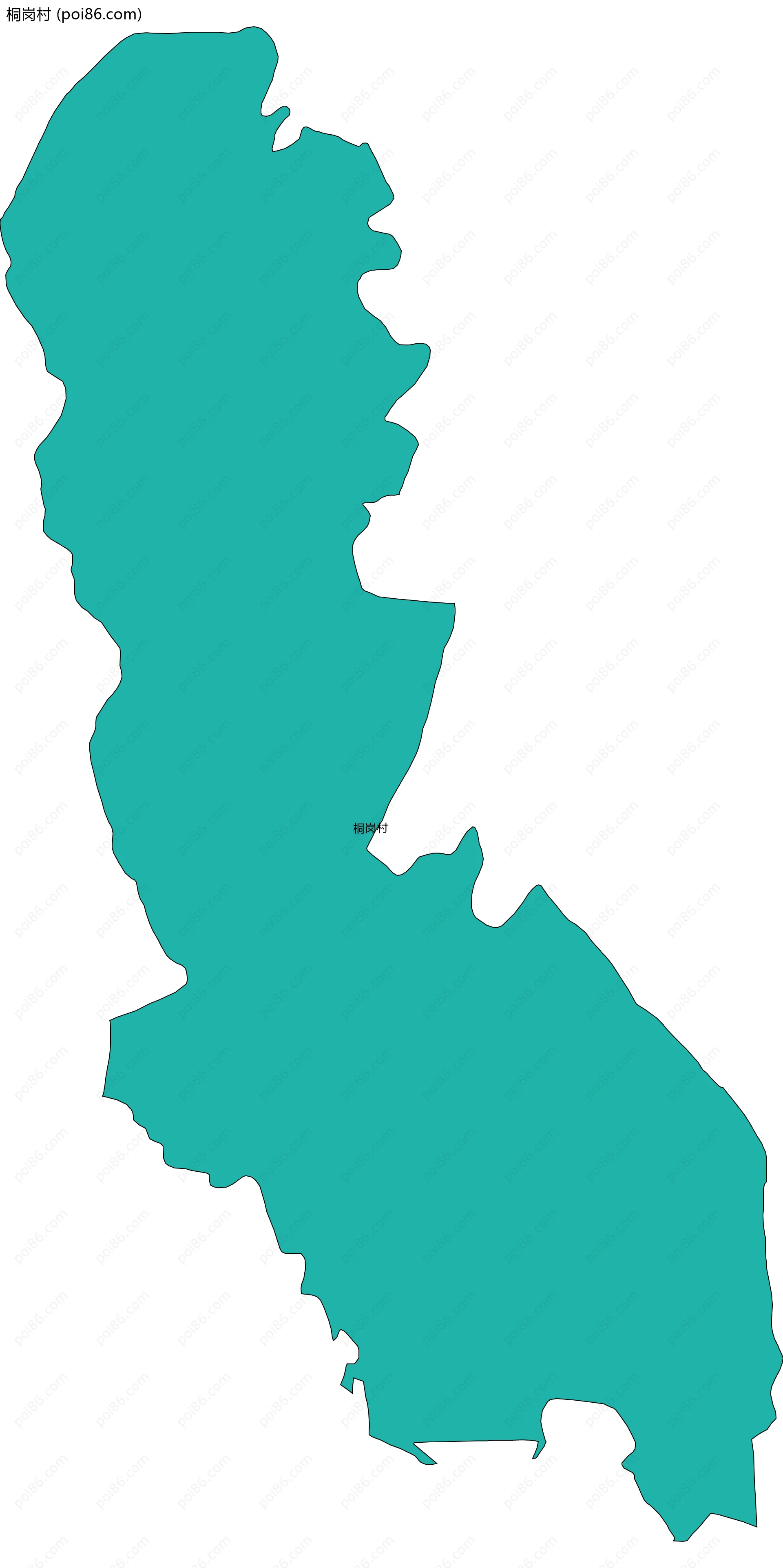 桐岗村边界地图