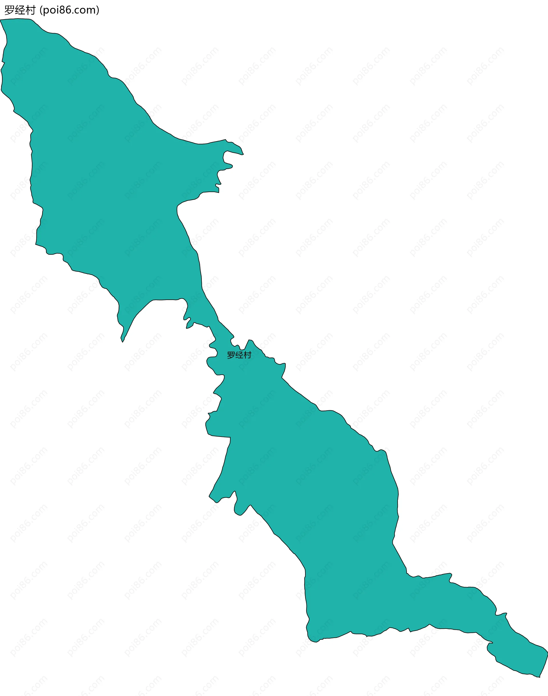 罗经村边界地图