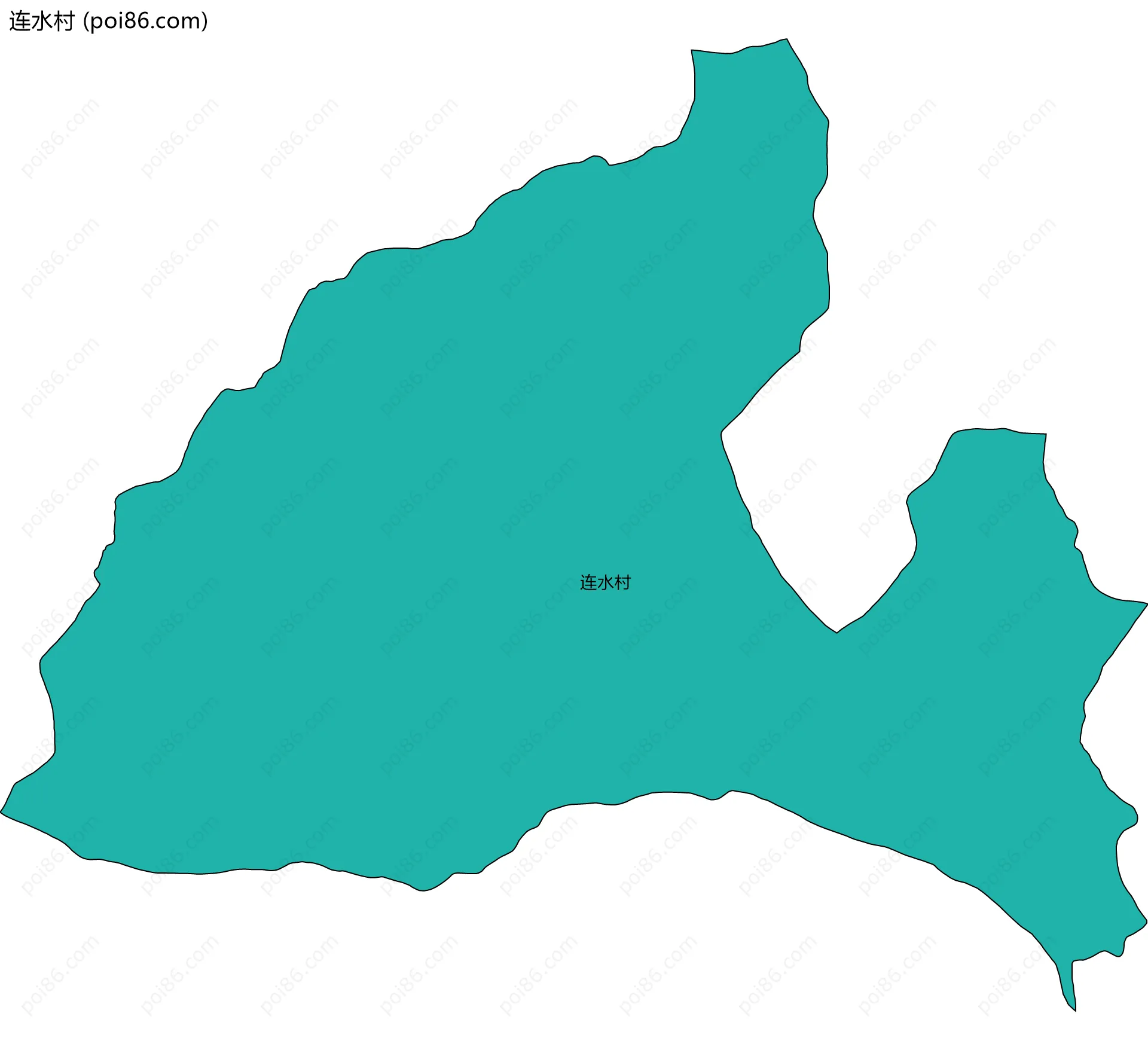 连水村边界地图