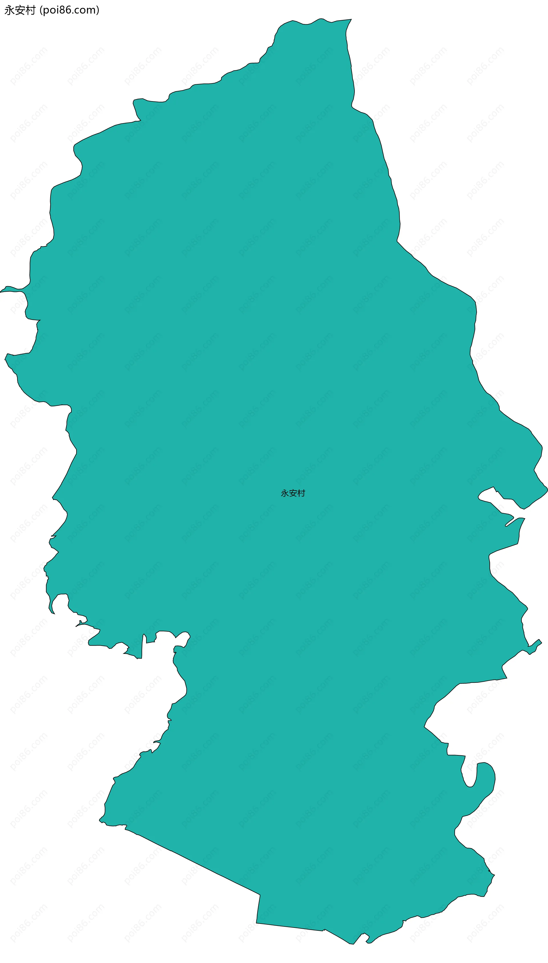永安村边界地图