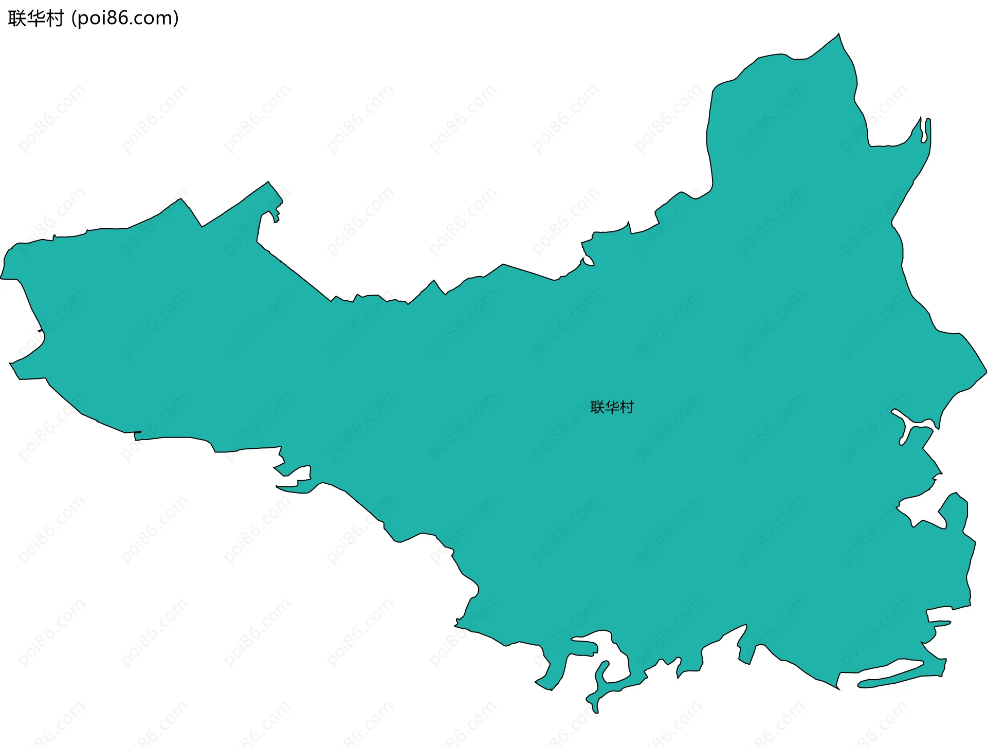 联华村边界地图