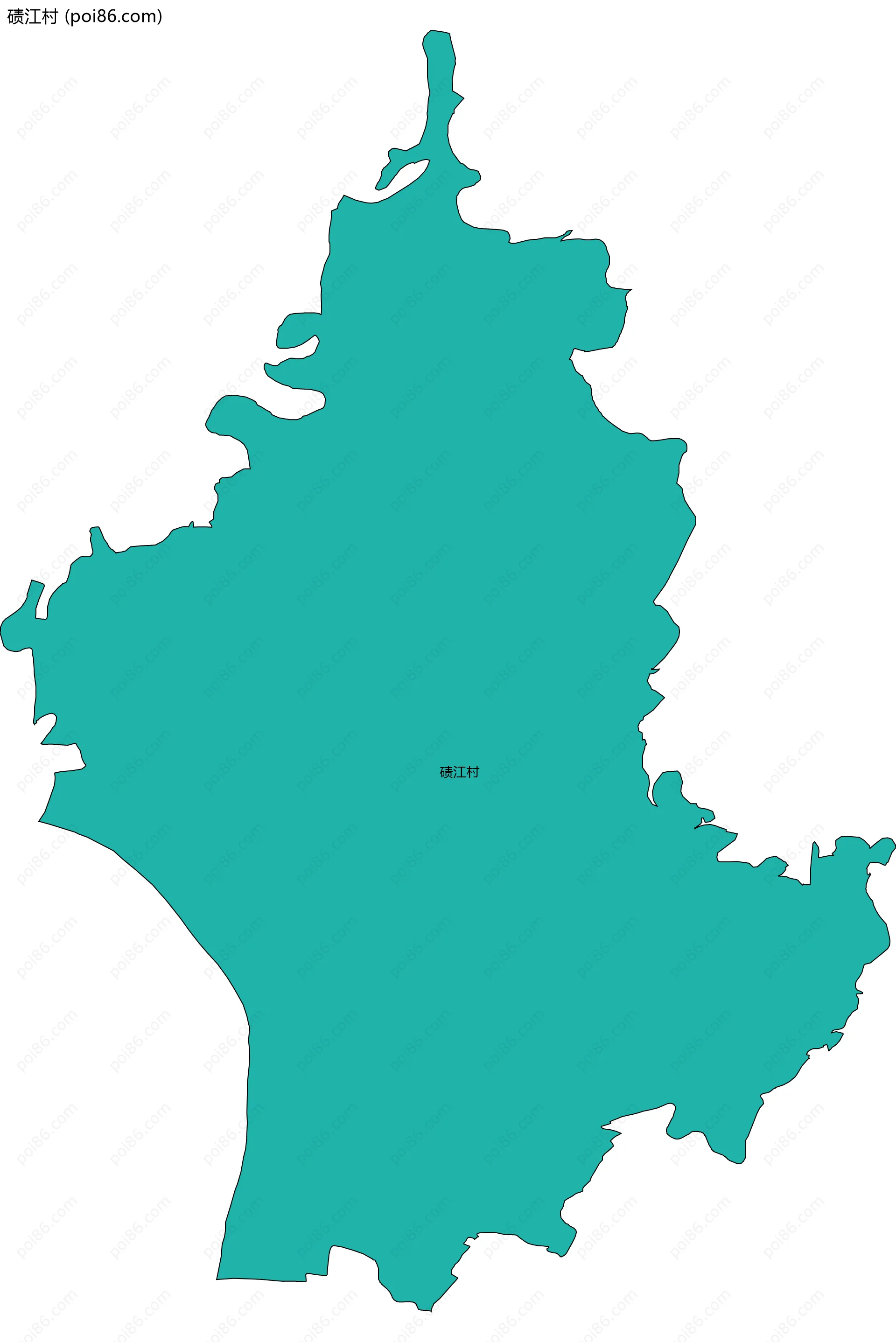 碛江村边界地图