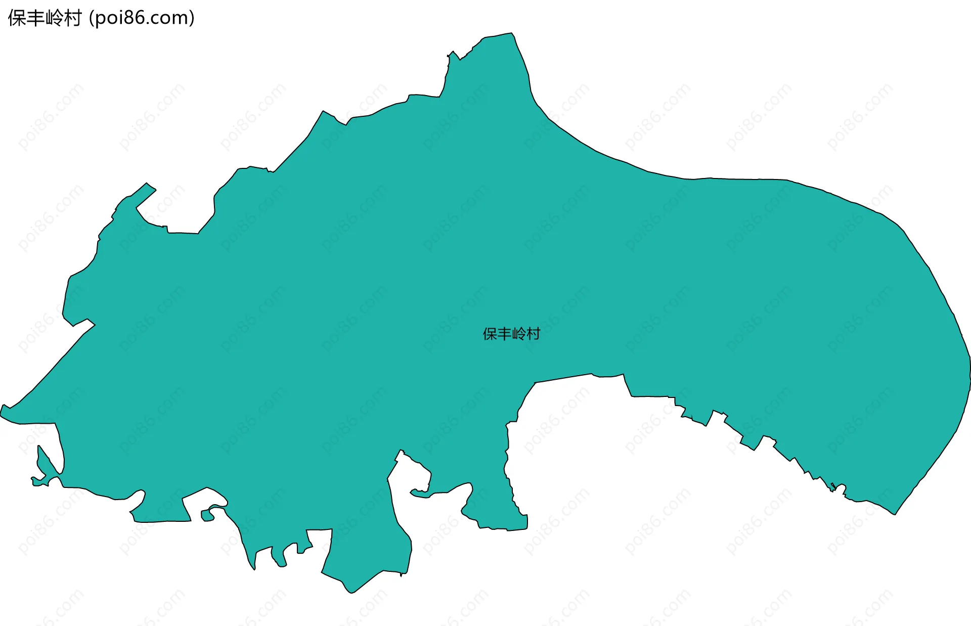 保丰岭村边界地图