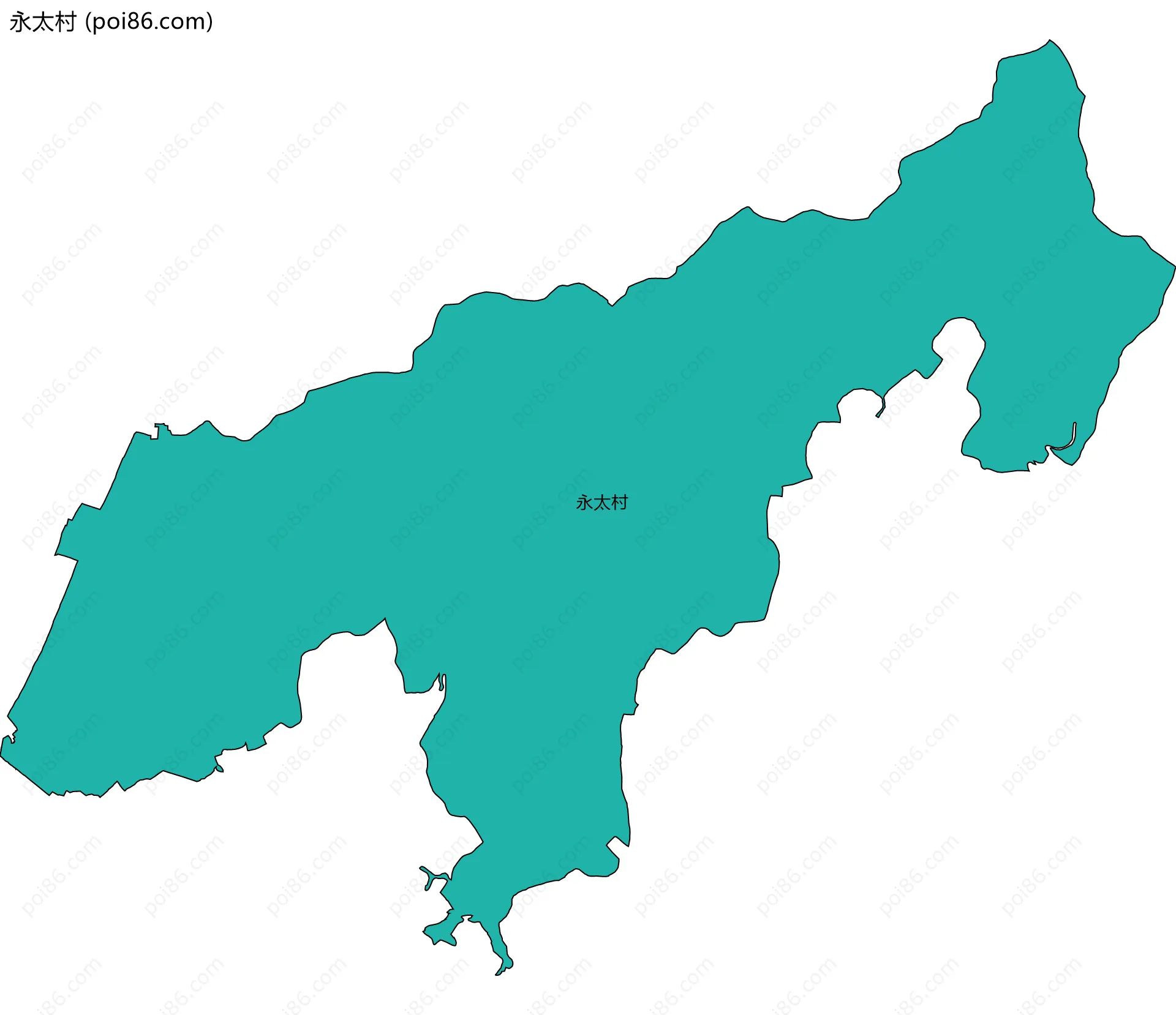 永太村边界地图