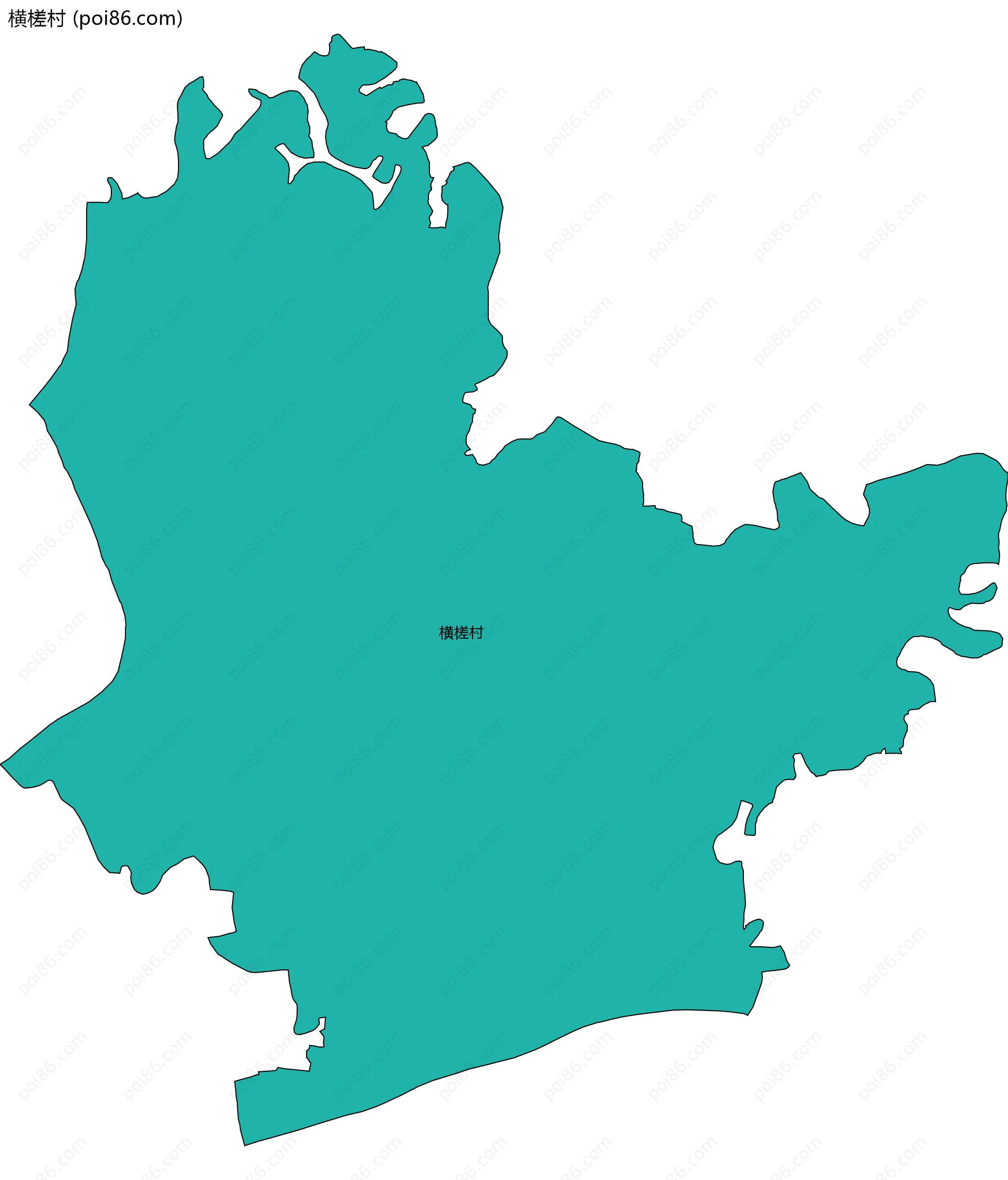 横槎村边界地图