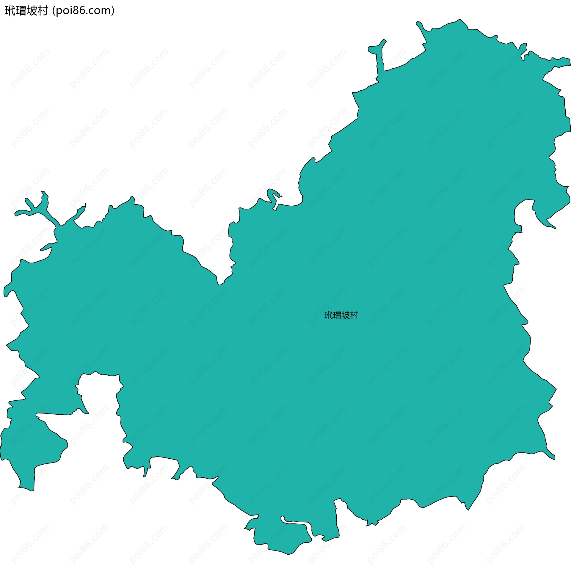 玳瑁坡村边界地图