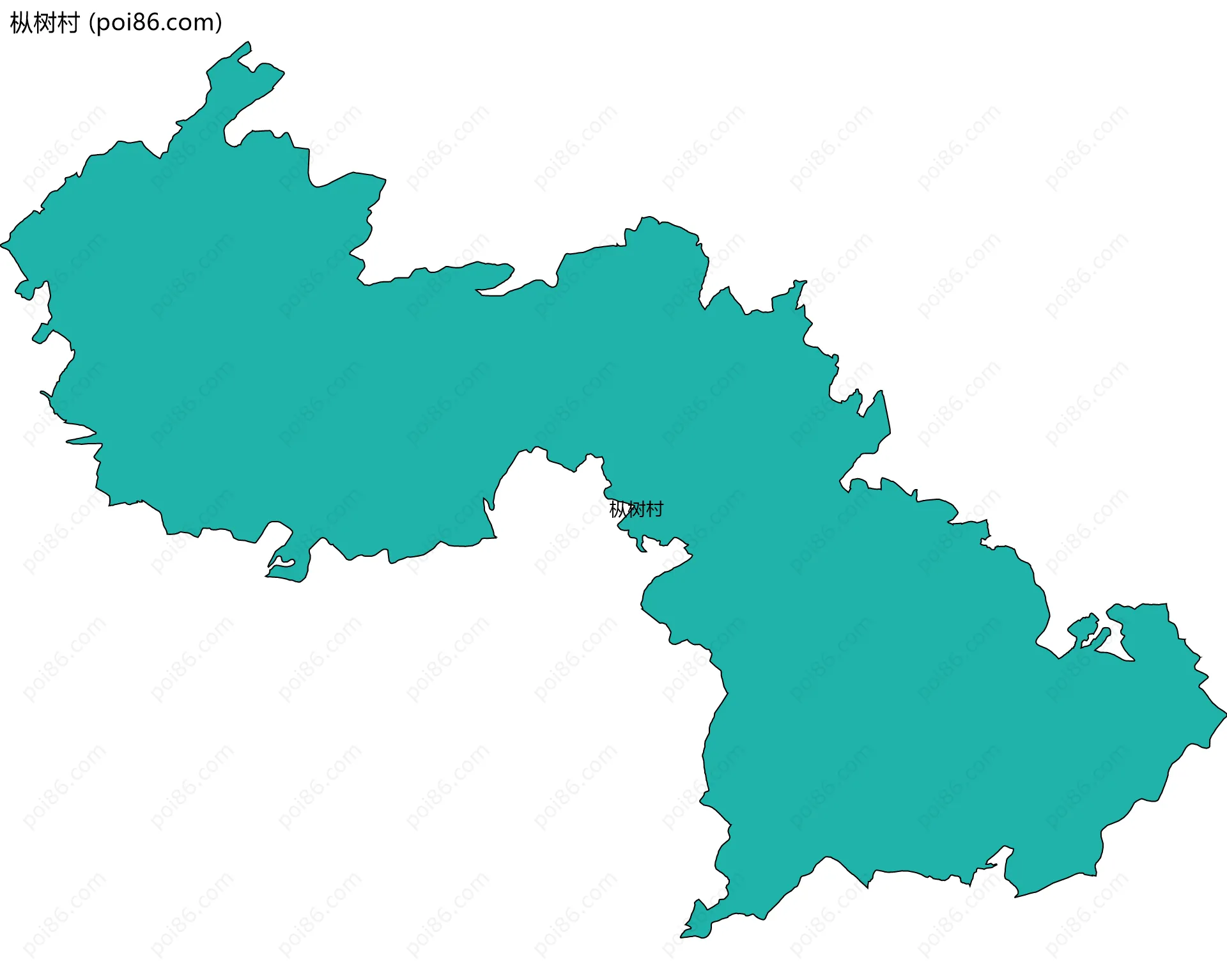 枞树村边界地图