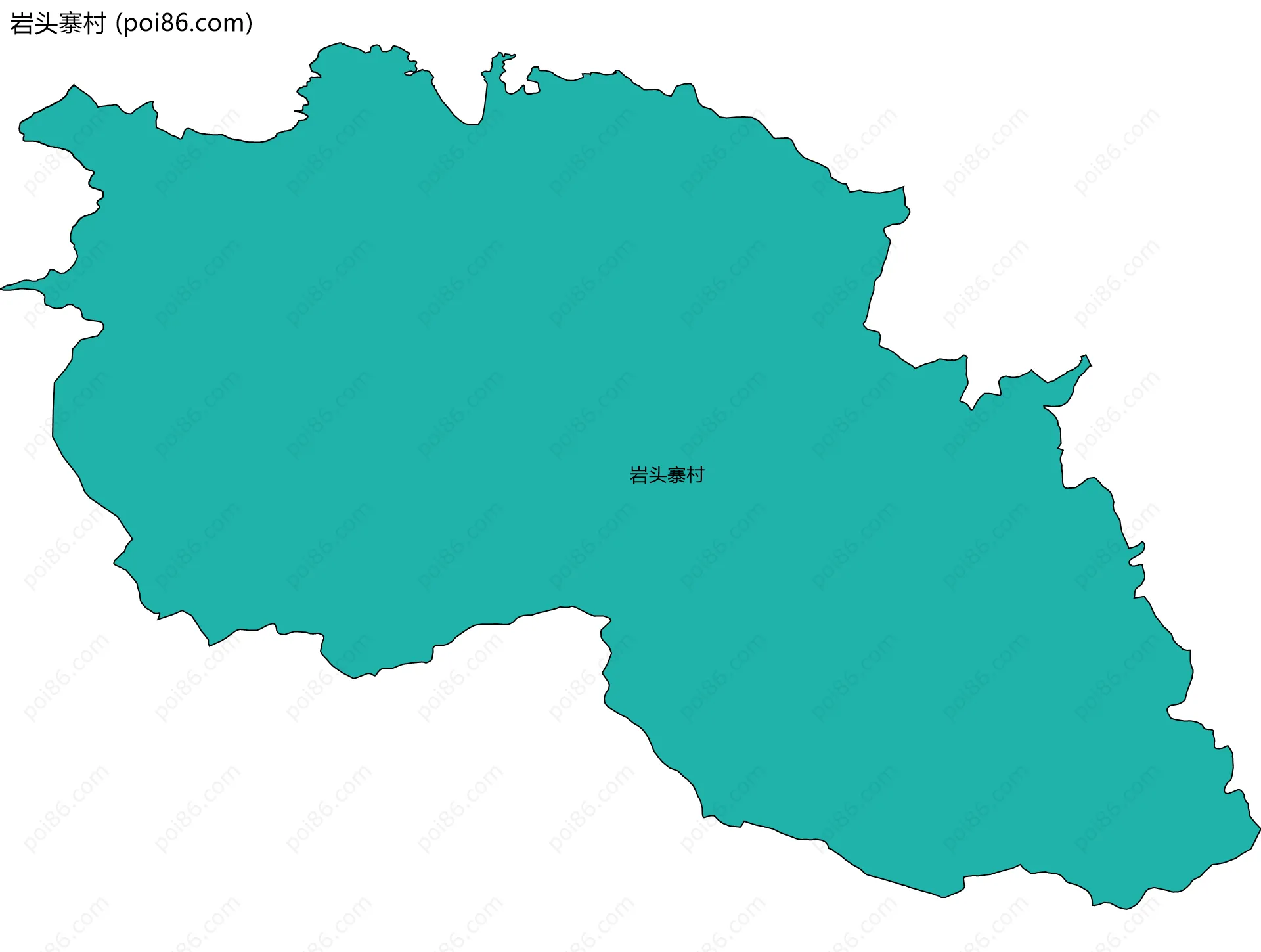 岩头寨村边界地图