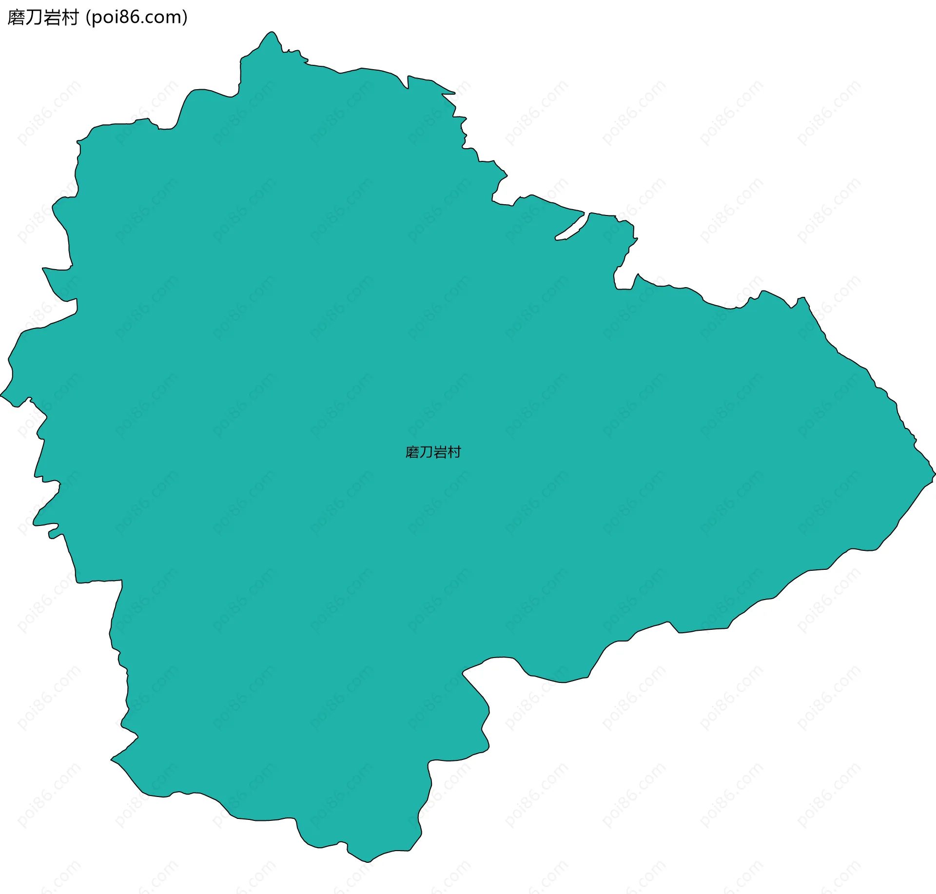 磨刀岩村边界地图