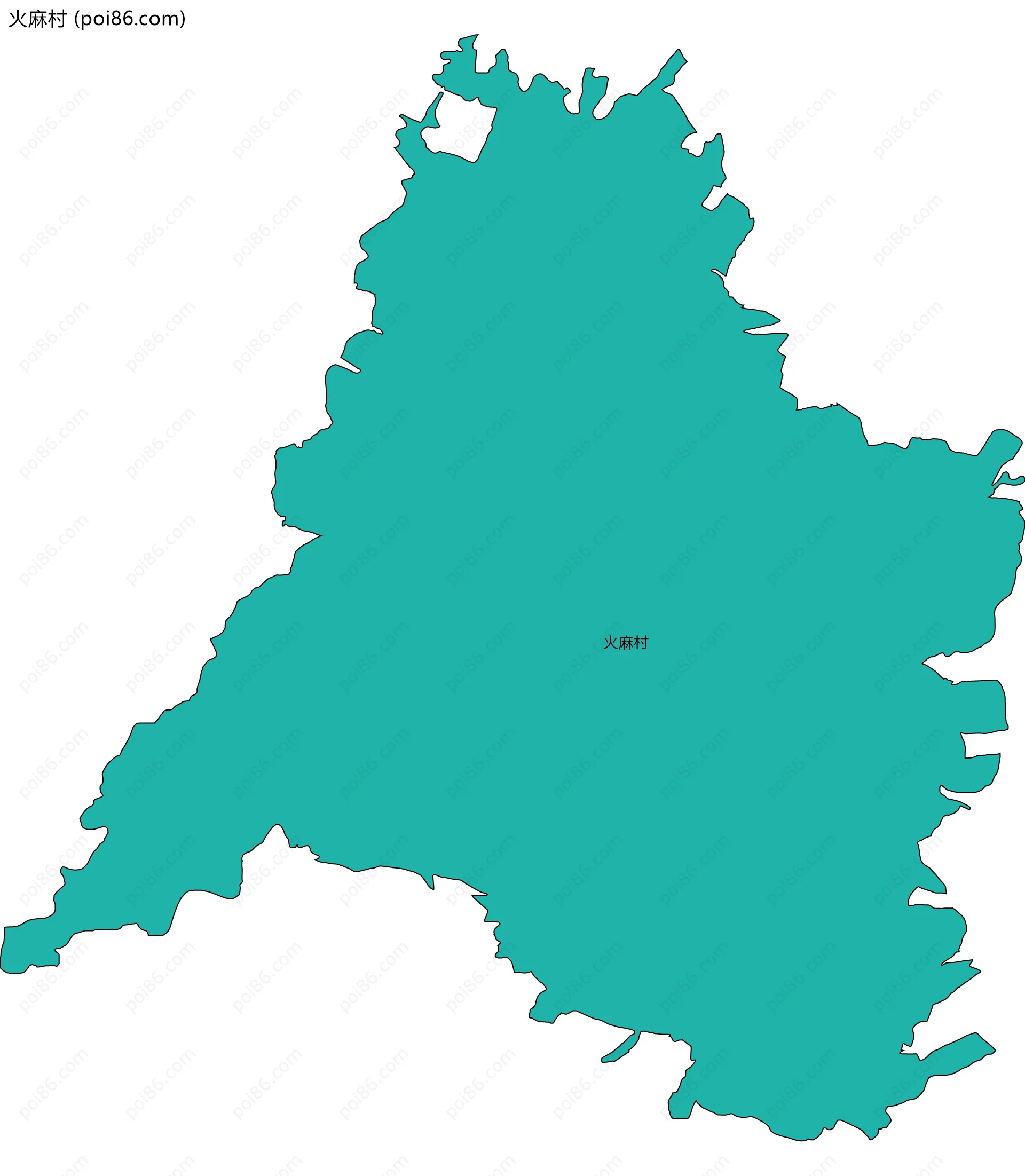 火麻村边界地图