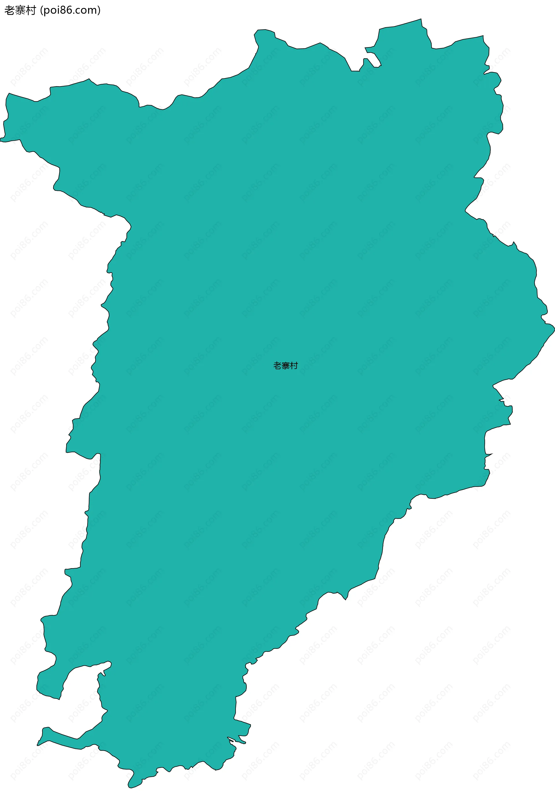 老寨村边界地图