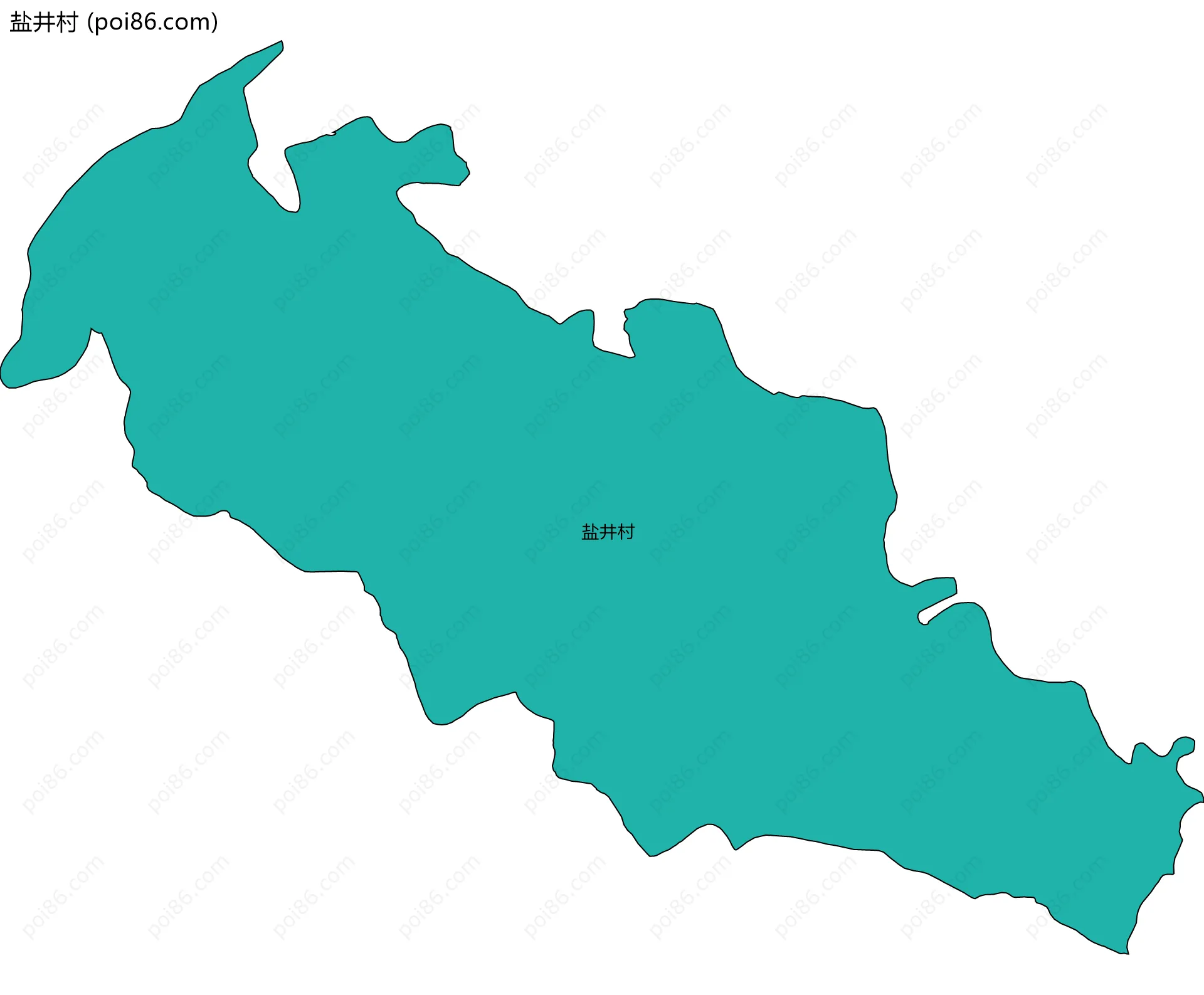 盐井村边界地图