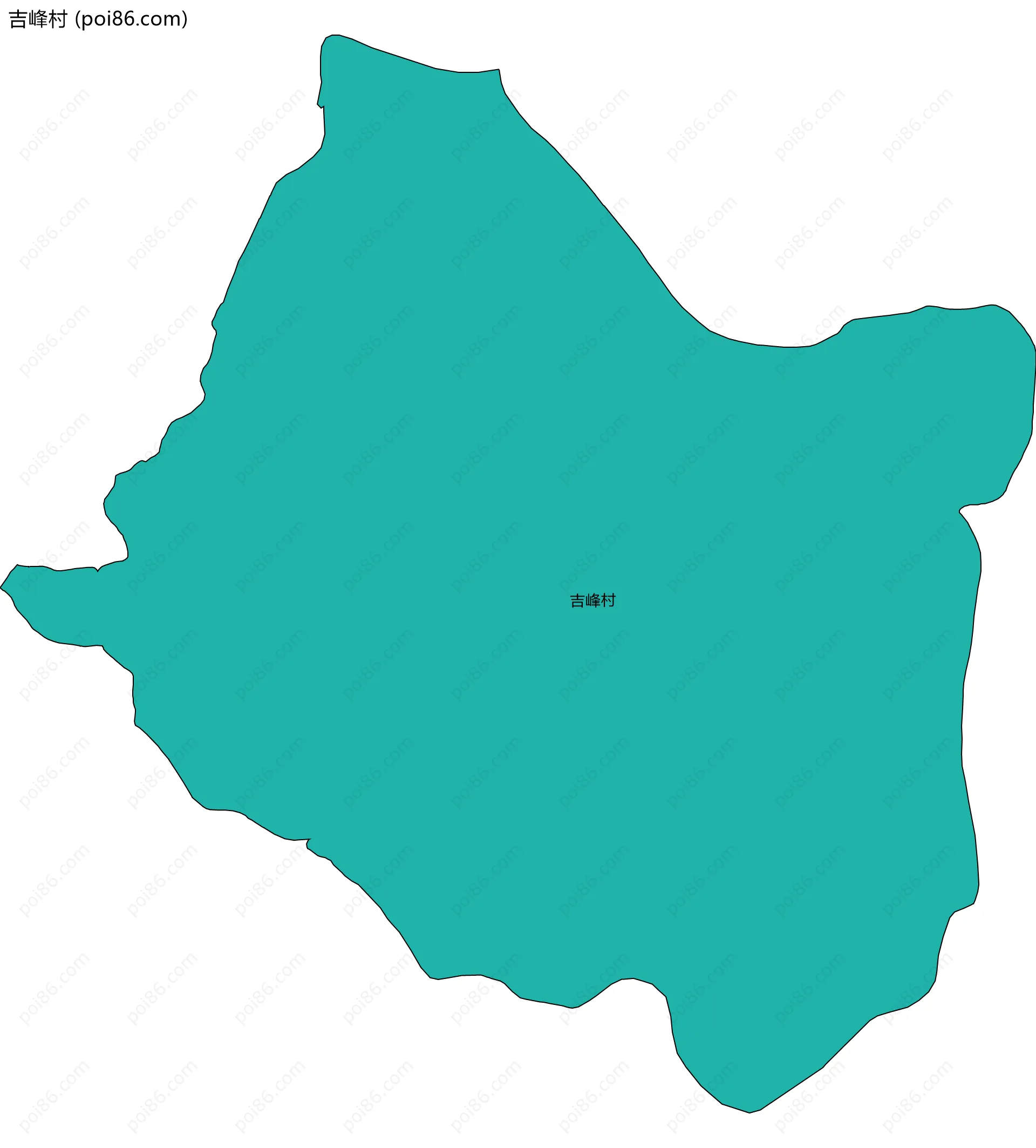 吉峰村边界地图