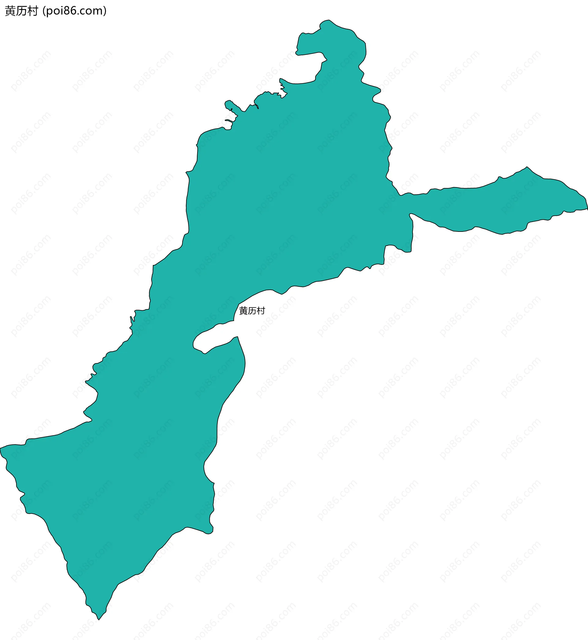 黄历村边界地图