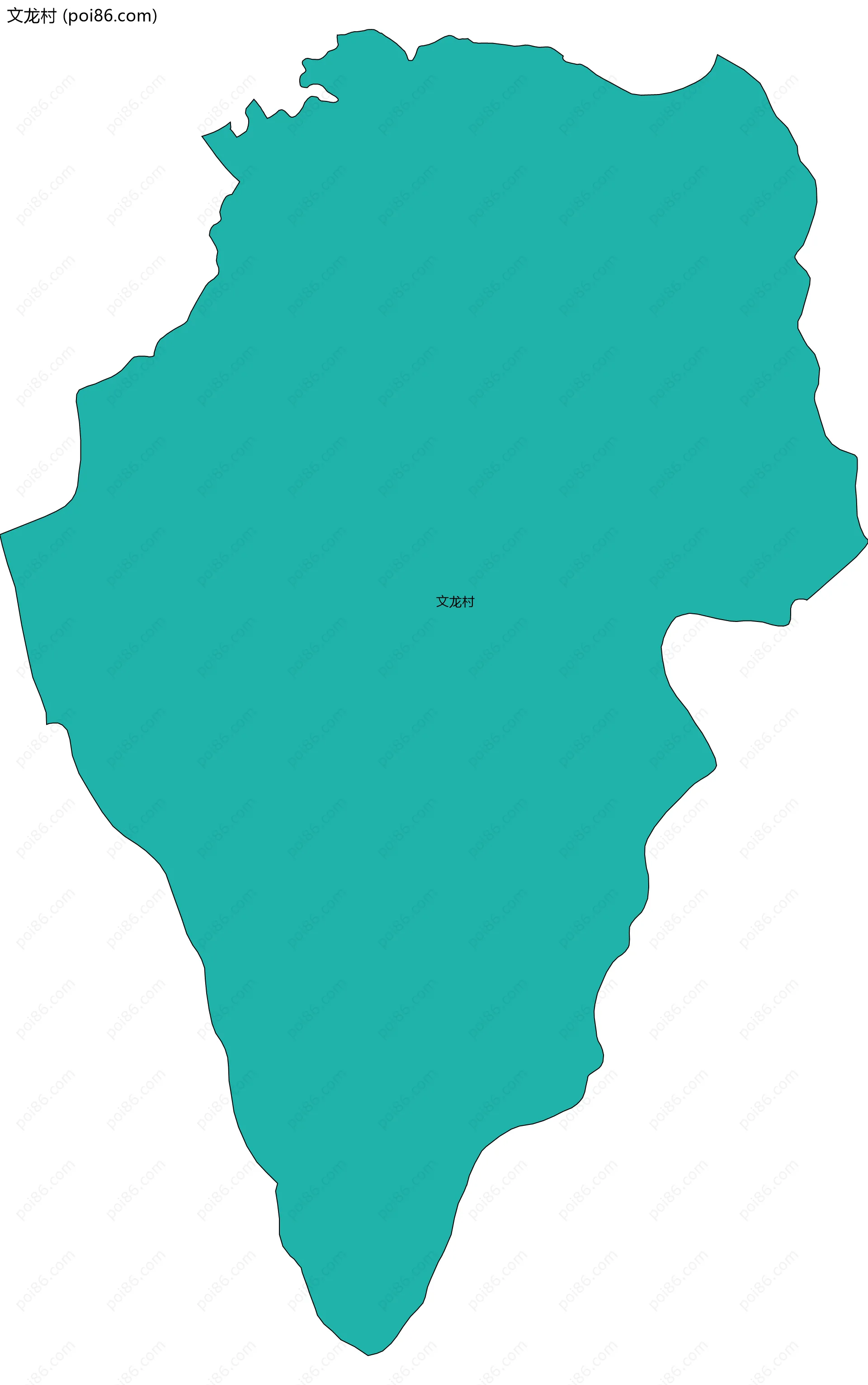 文龙村边界地图