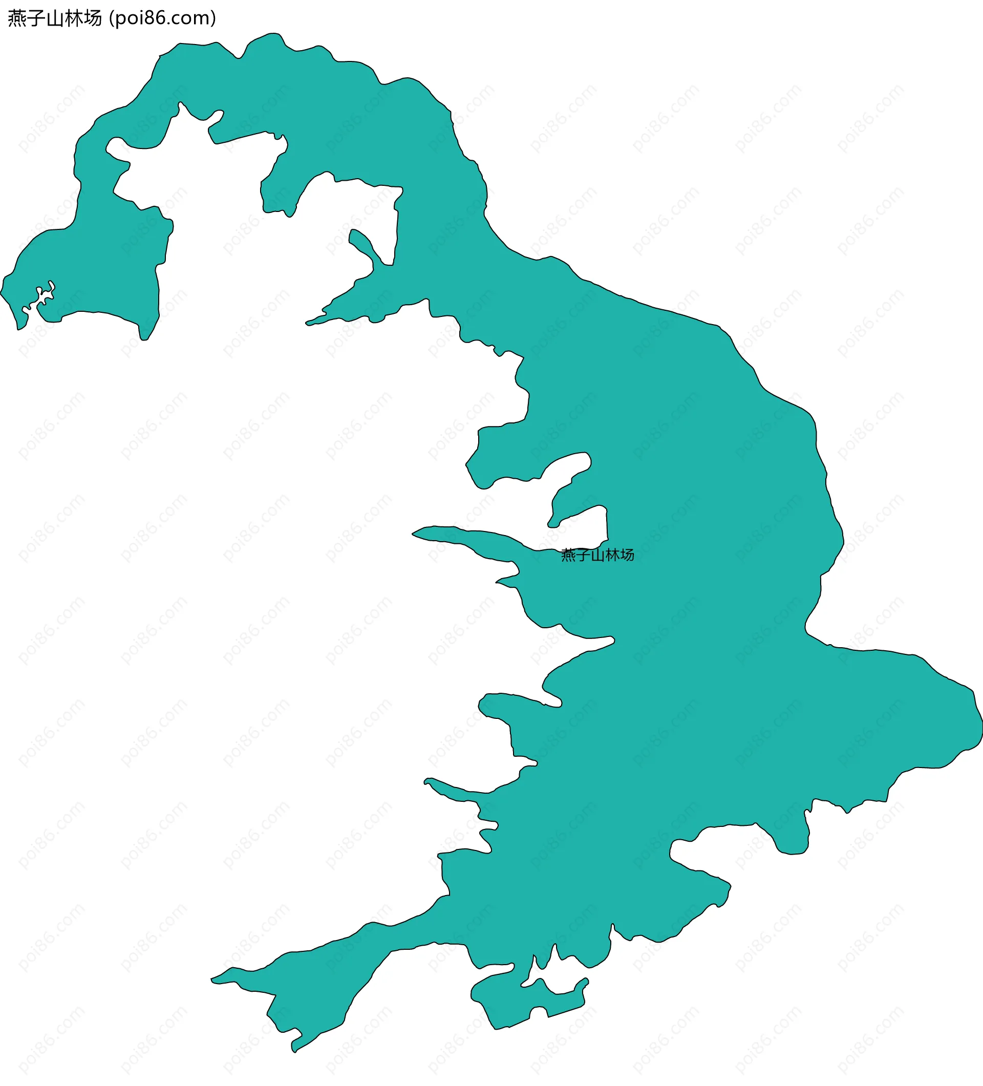 燕子山林场边界地图