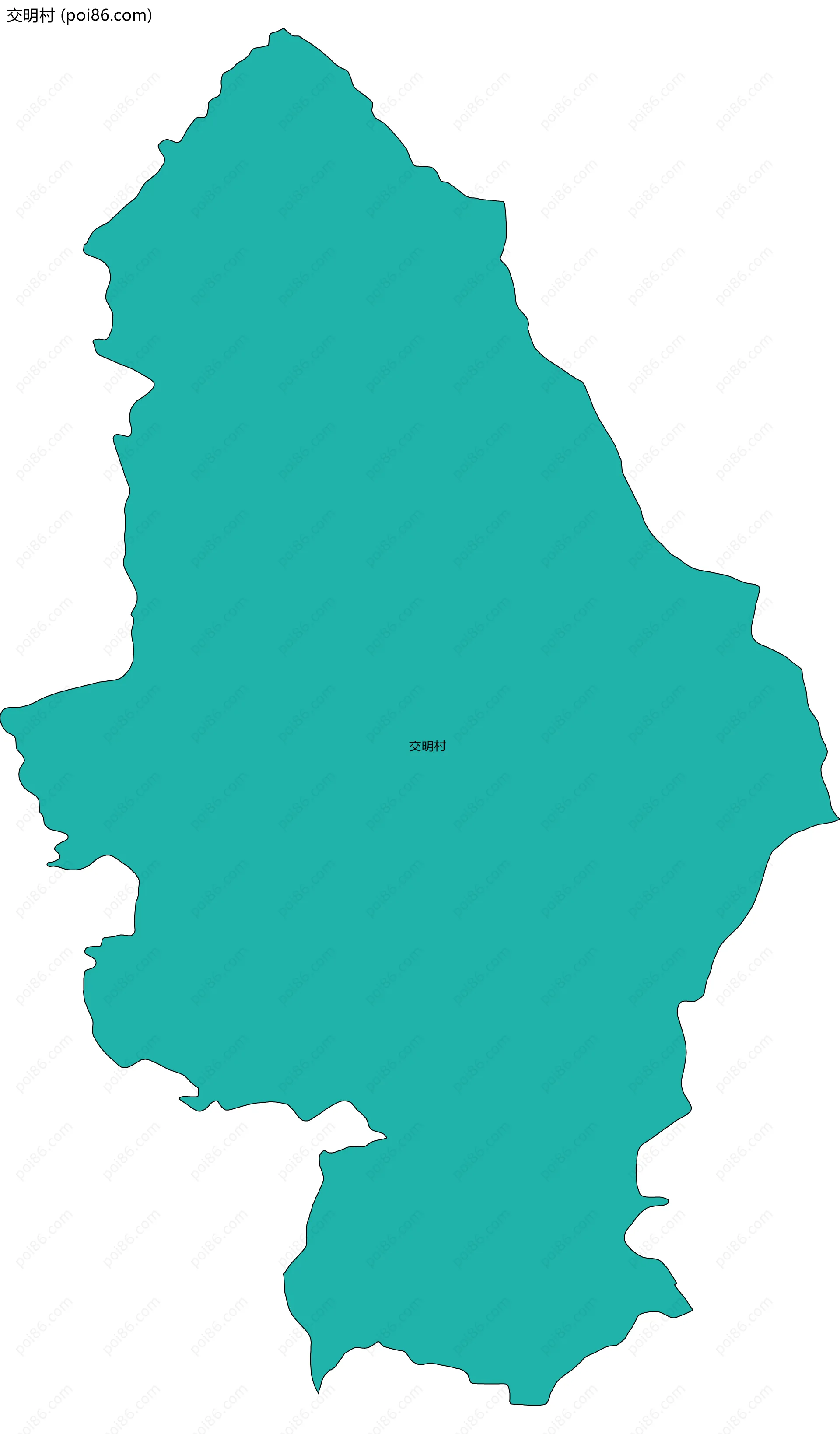 交明村边界地图