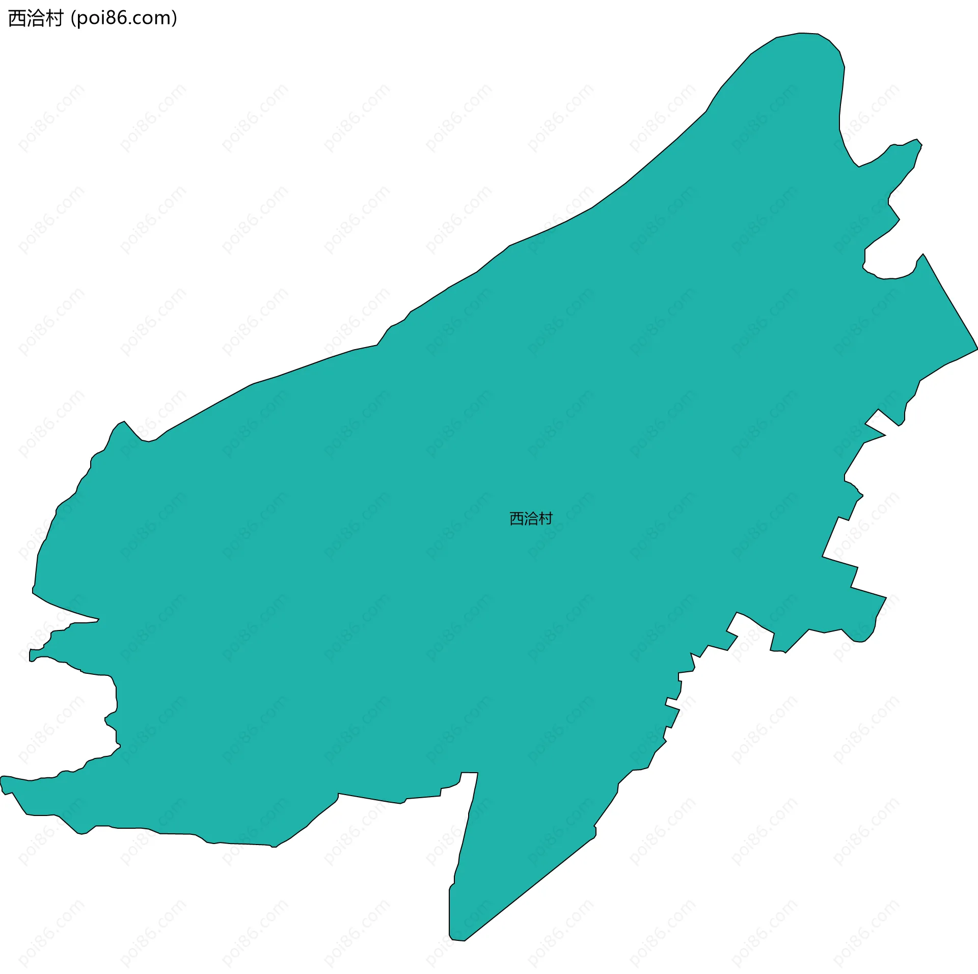 西洽村边界地图