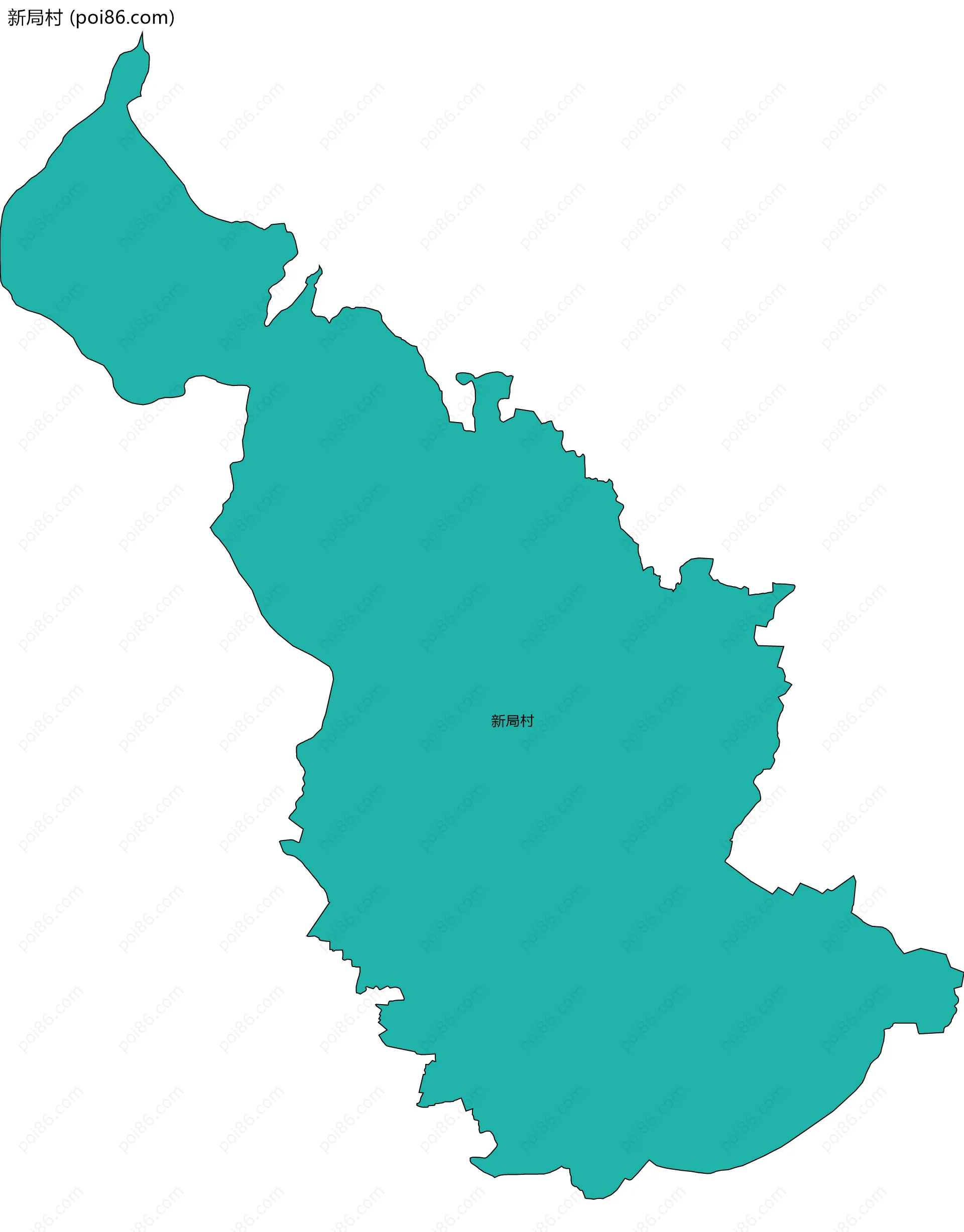 新局村边界地图