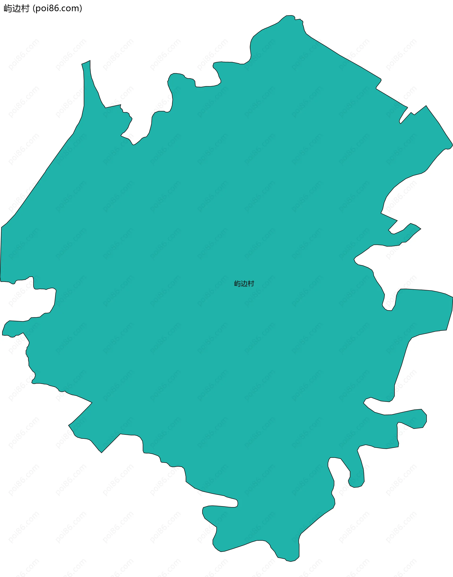 屿边村边界地图