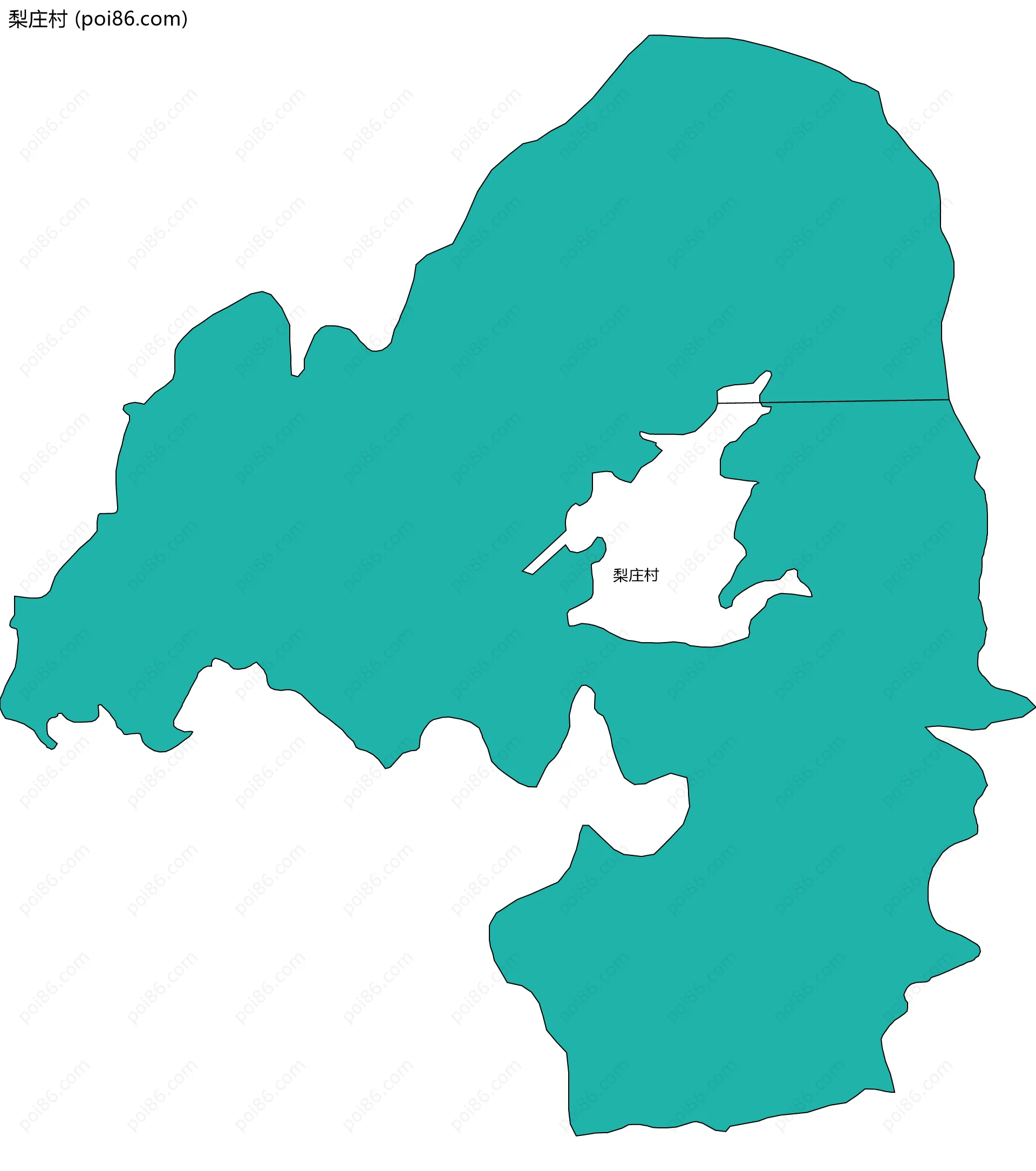 梨庄村边界地图