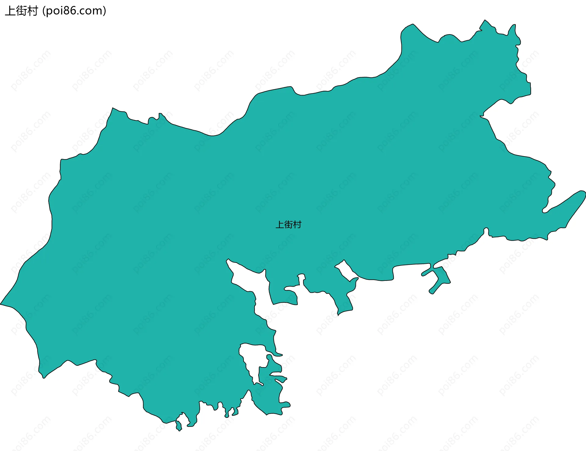 上街村边界地图